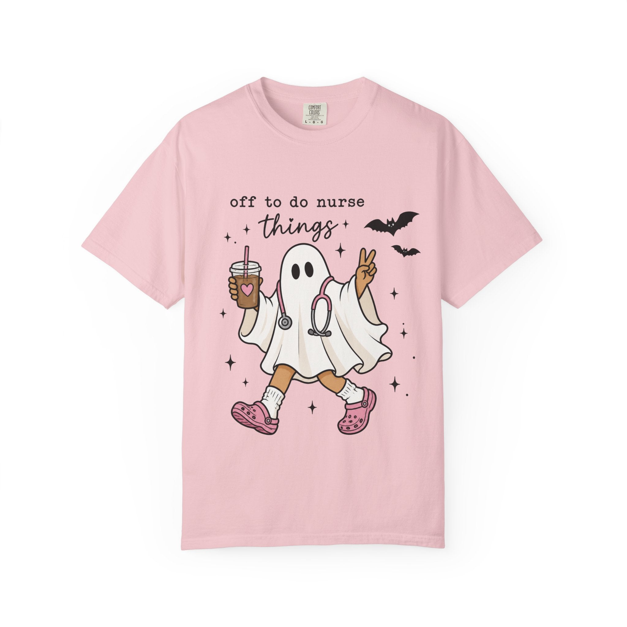 Nurse Ghost Halloween T Shirt Off to Do Nurse Things Cute Medical Costume Tee
