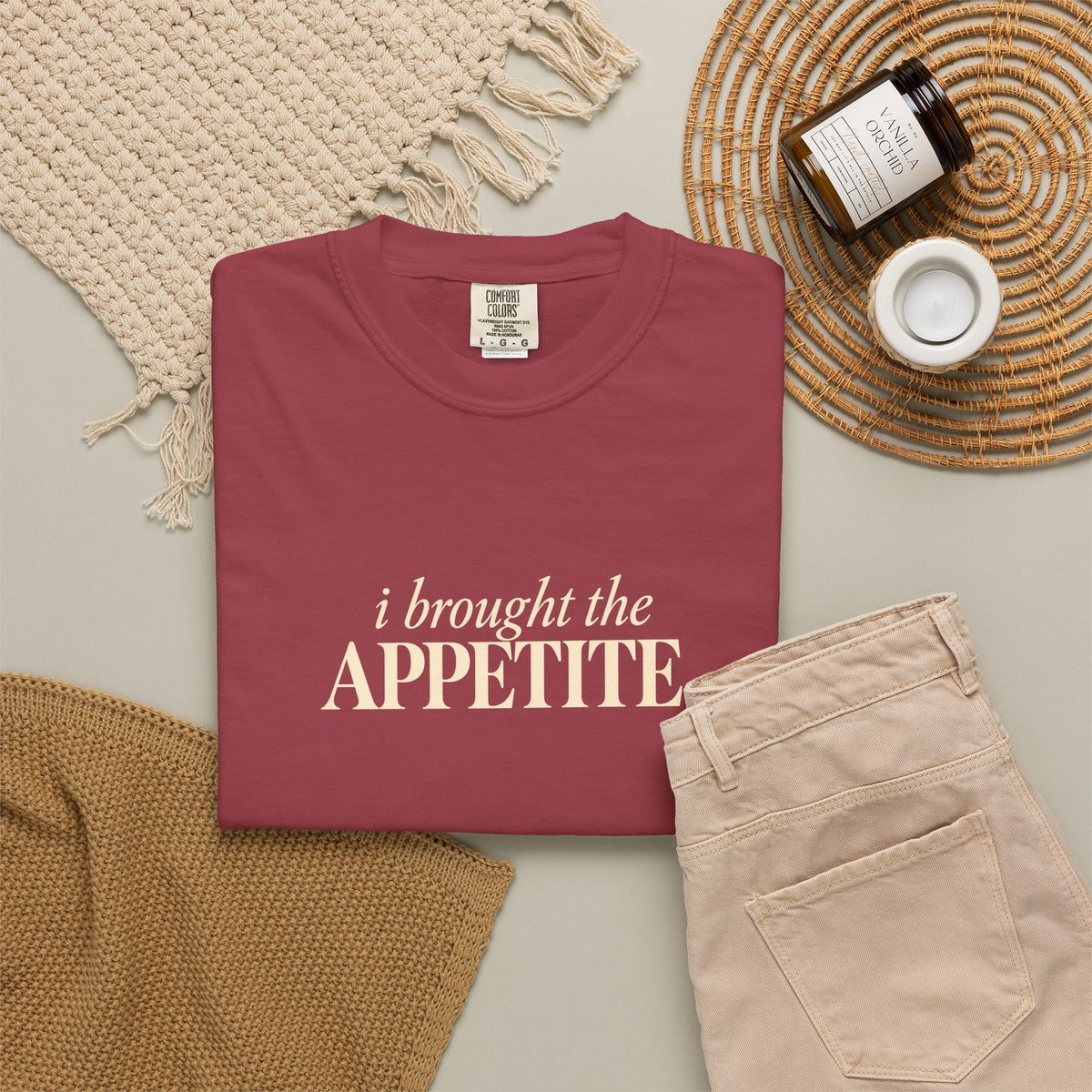 I Brought the Appetite Tee shirt |Thanksgiving Couple Collection