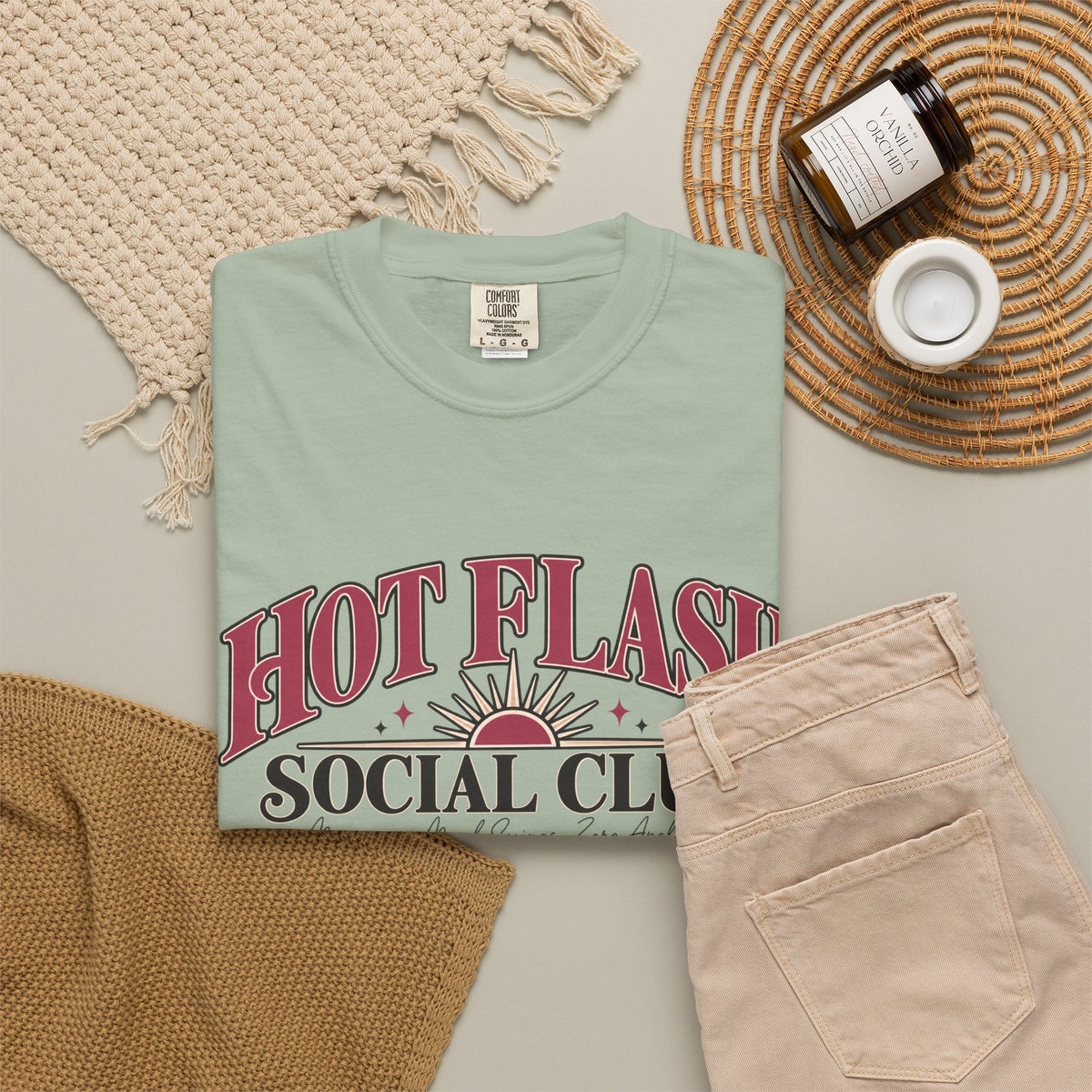 Hot Flash Social Club Shirt, Funny Menopause T Shirt, Menopause Gift for Women, Hot Flash Tee, Perimenopause Shirt, Mood Swing Tee