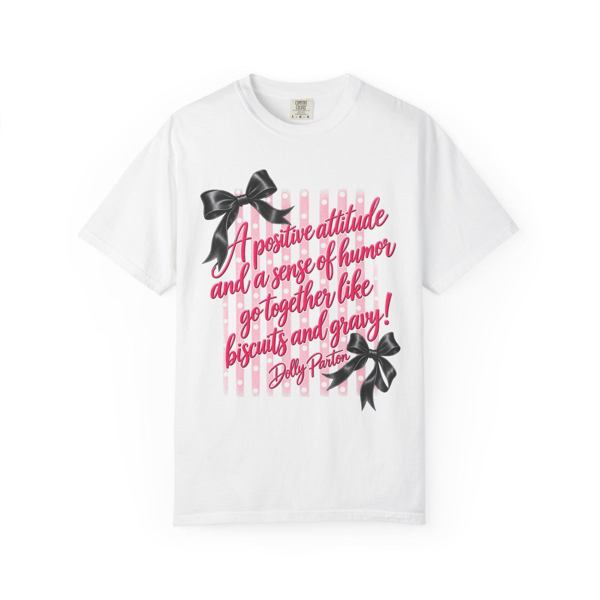 Dolly Parton Quote Shirt Biscuits and Gravy Tee Pink Coquette Bow Shirt Southern Saying Comfort Colors Tee Gift for Her