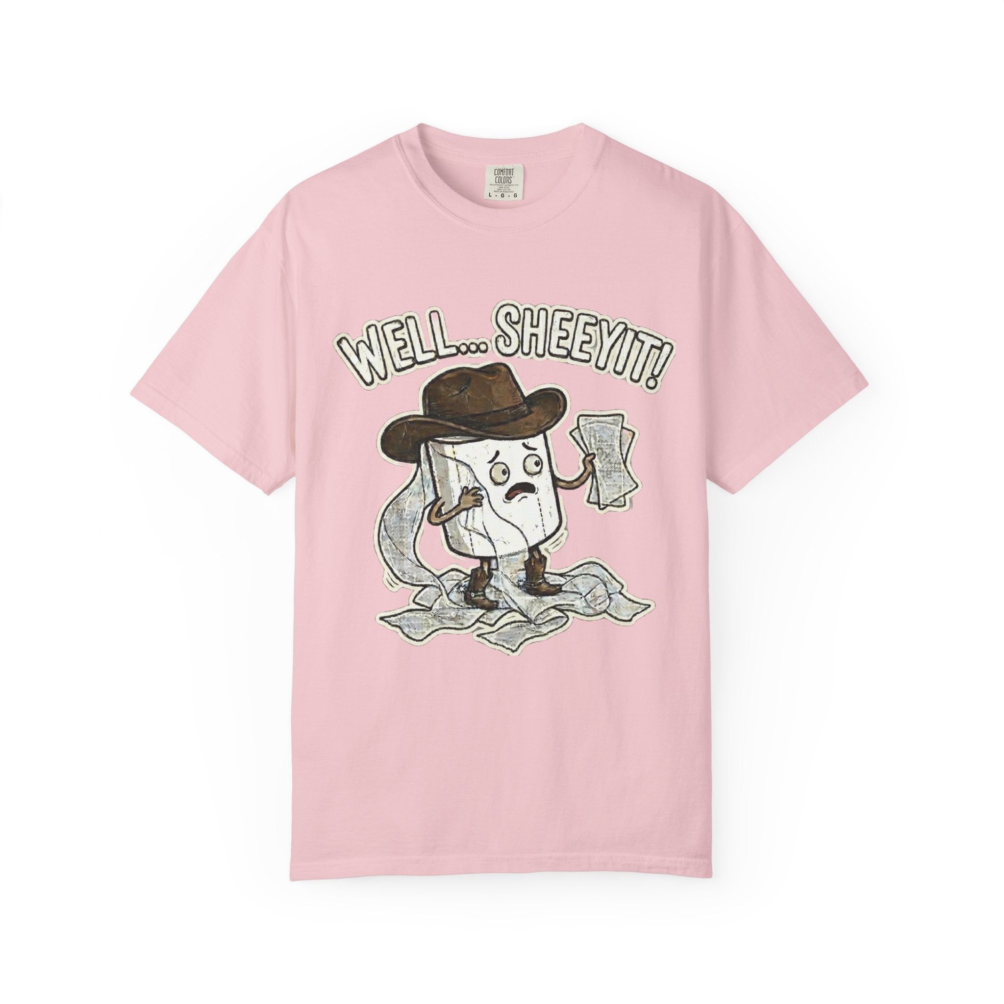 Graphic T-Shirt — "Well... Sheeyit!" Cash Cowboy Funny Money Tee