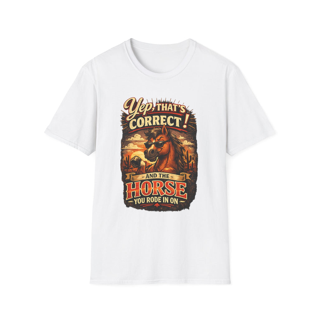 Yep That’s Correct! Horse Retro Graphic T‑Shirt