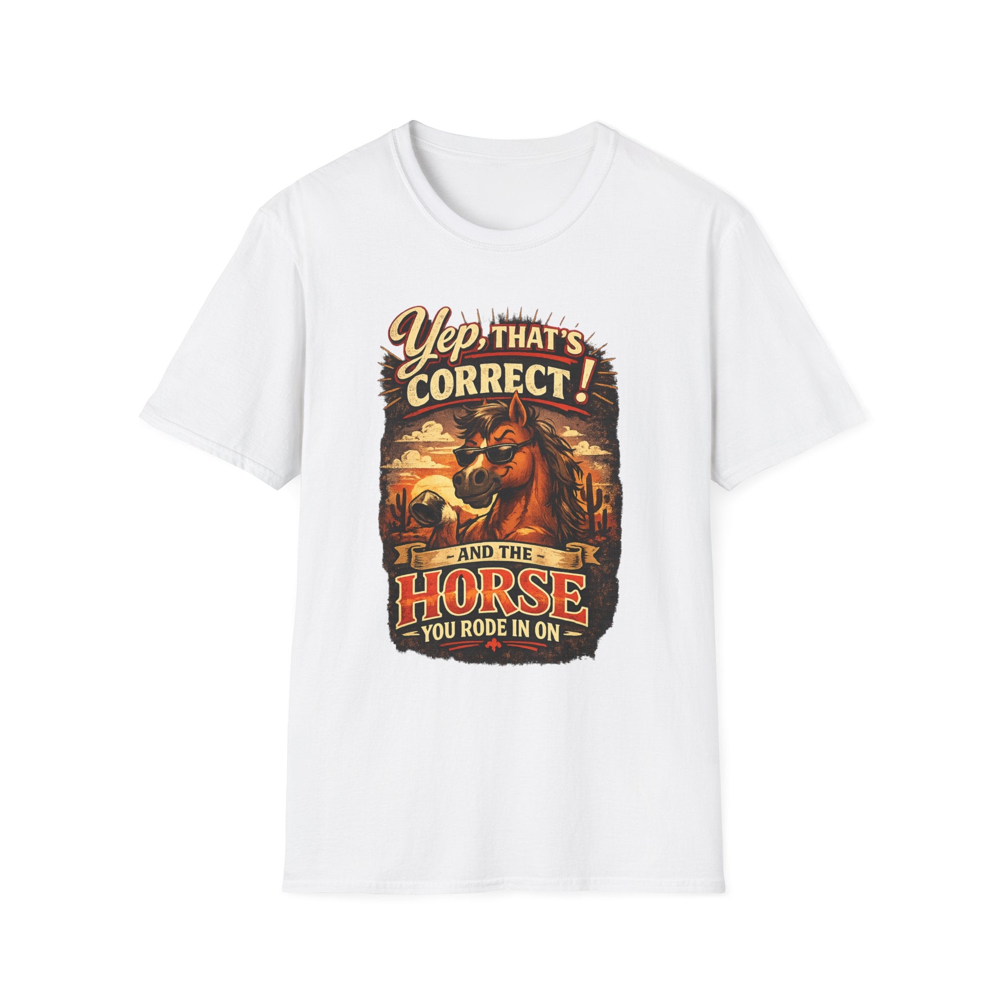 Yep That’s Correct! Horse Retro Graphic T‑Shirt