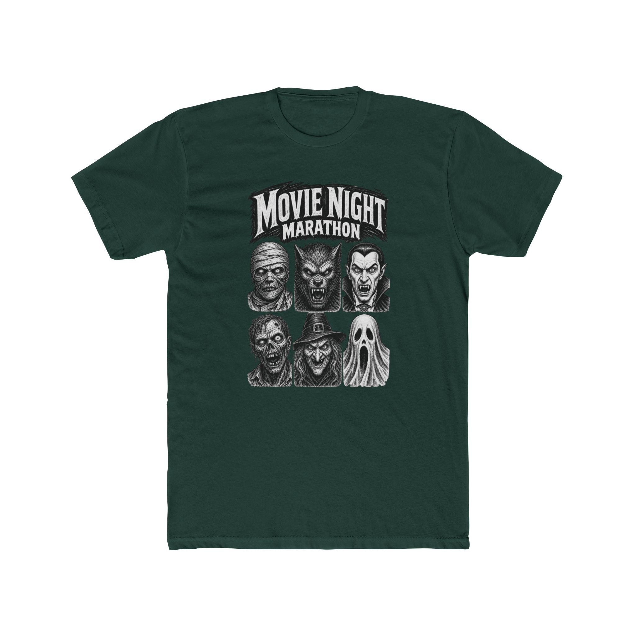 Movie Night Marathon Horror Icons Tee