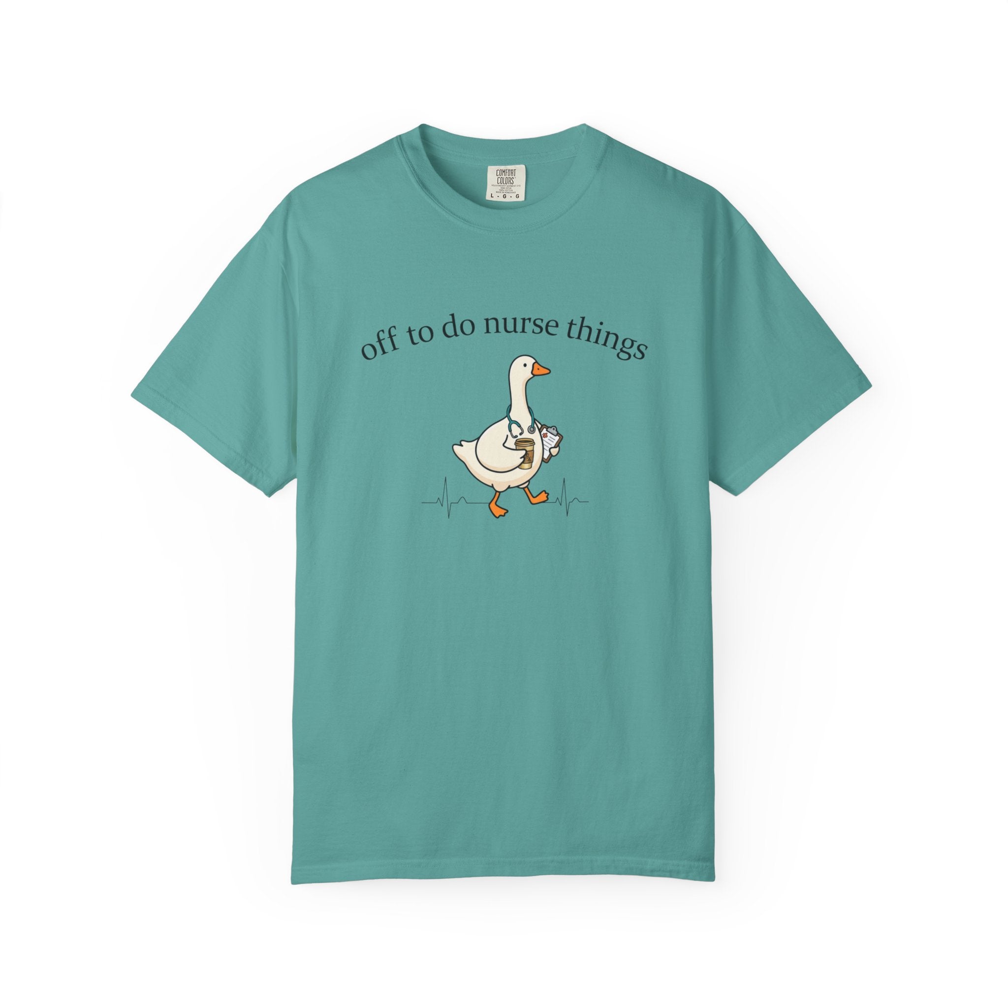 Nurse Goose T-Shirt Off to Do Nurse Things Cute Medical Humor Tee
