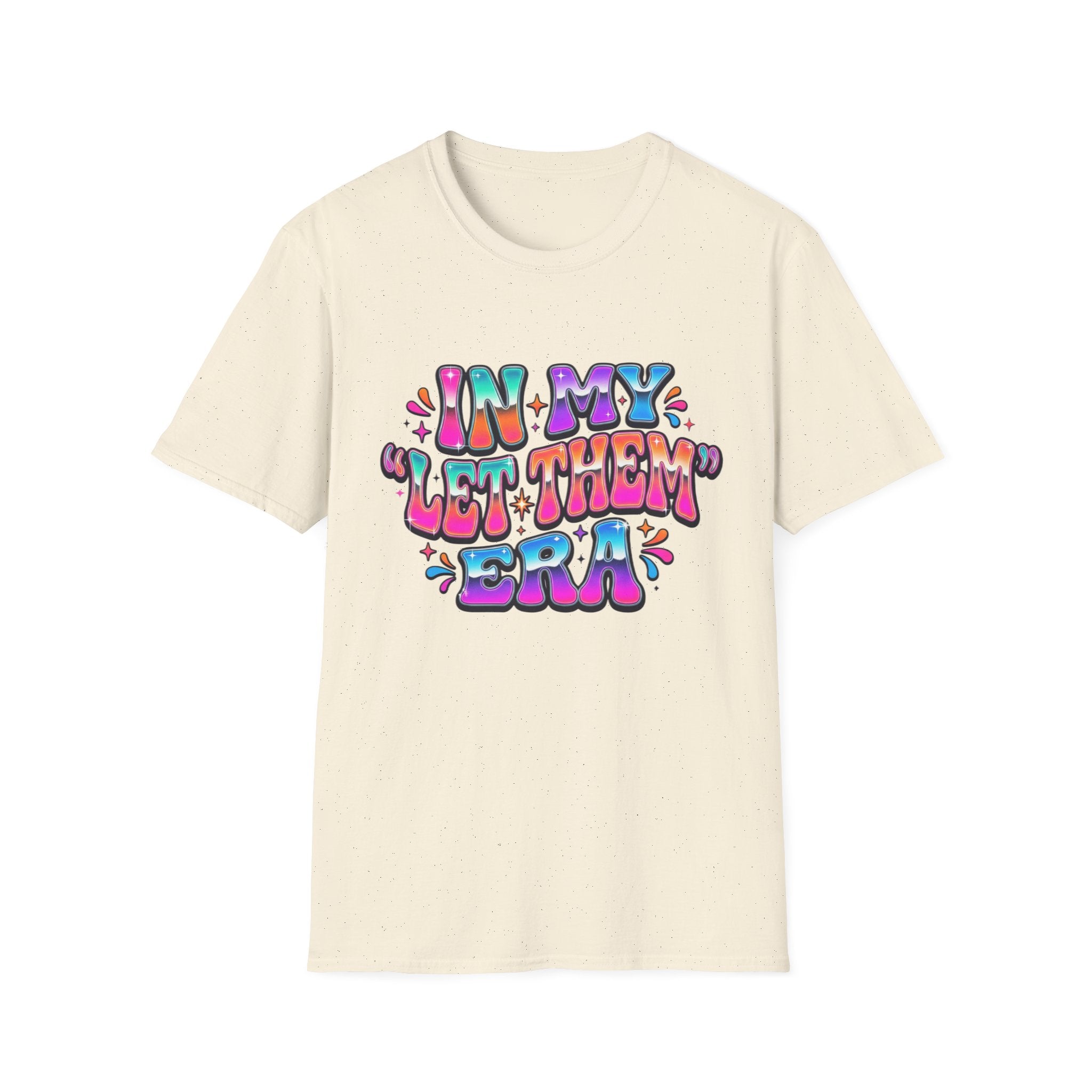 In My 'Let Them' Retro Bubble Letter T-Shirt | Colorful 70s Typography
