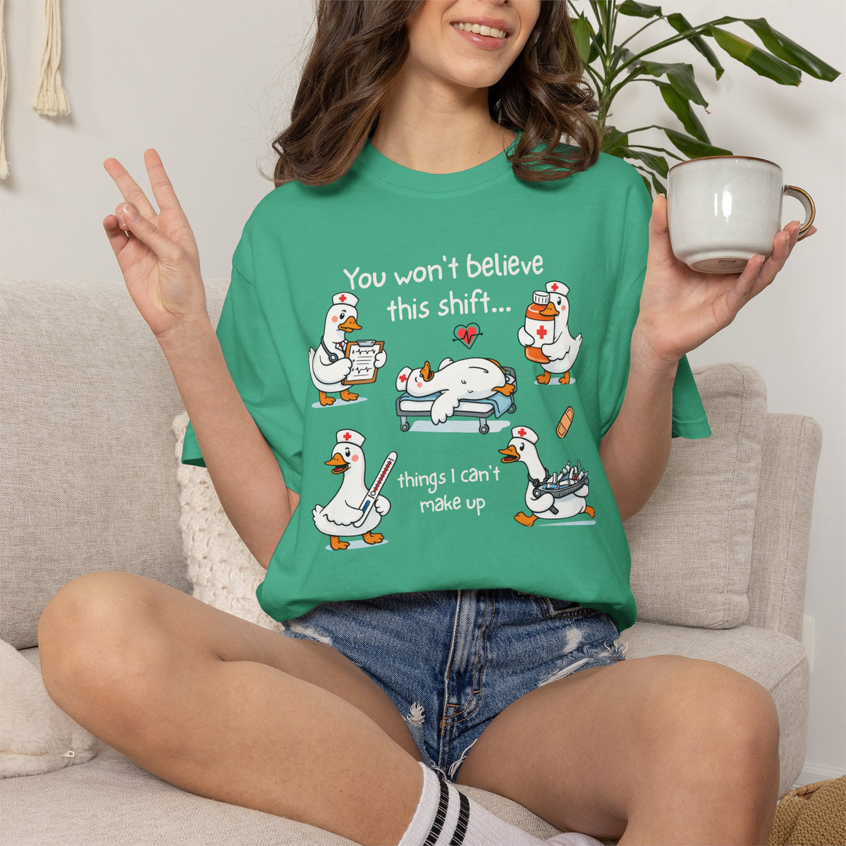 Funny Nurse Shirt, You Won't Believe This Shift Tee, Nurse Goose Shirt, Comfort Colors Nursing Gift, ER Nurse Humor, Healthcare Worker Gift
