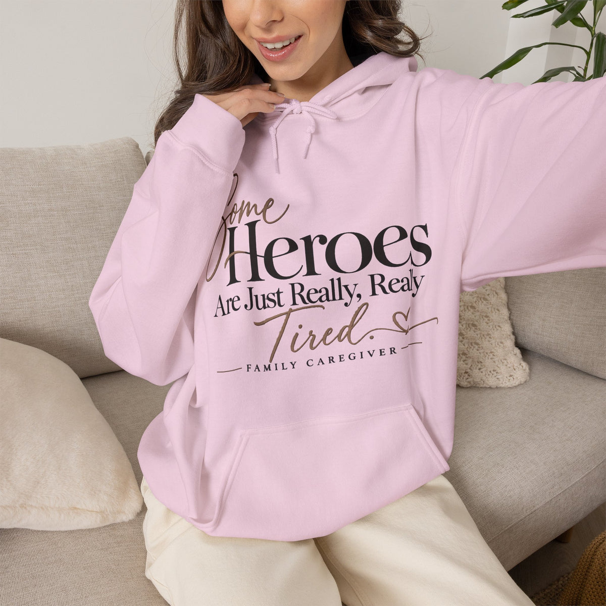 Family Caregiver Hoodie | Some Heroes Are Just Really Really Tired