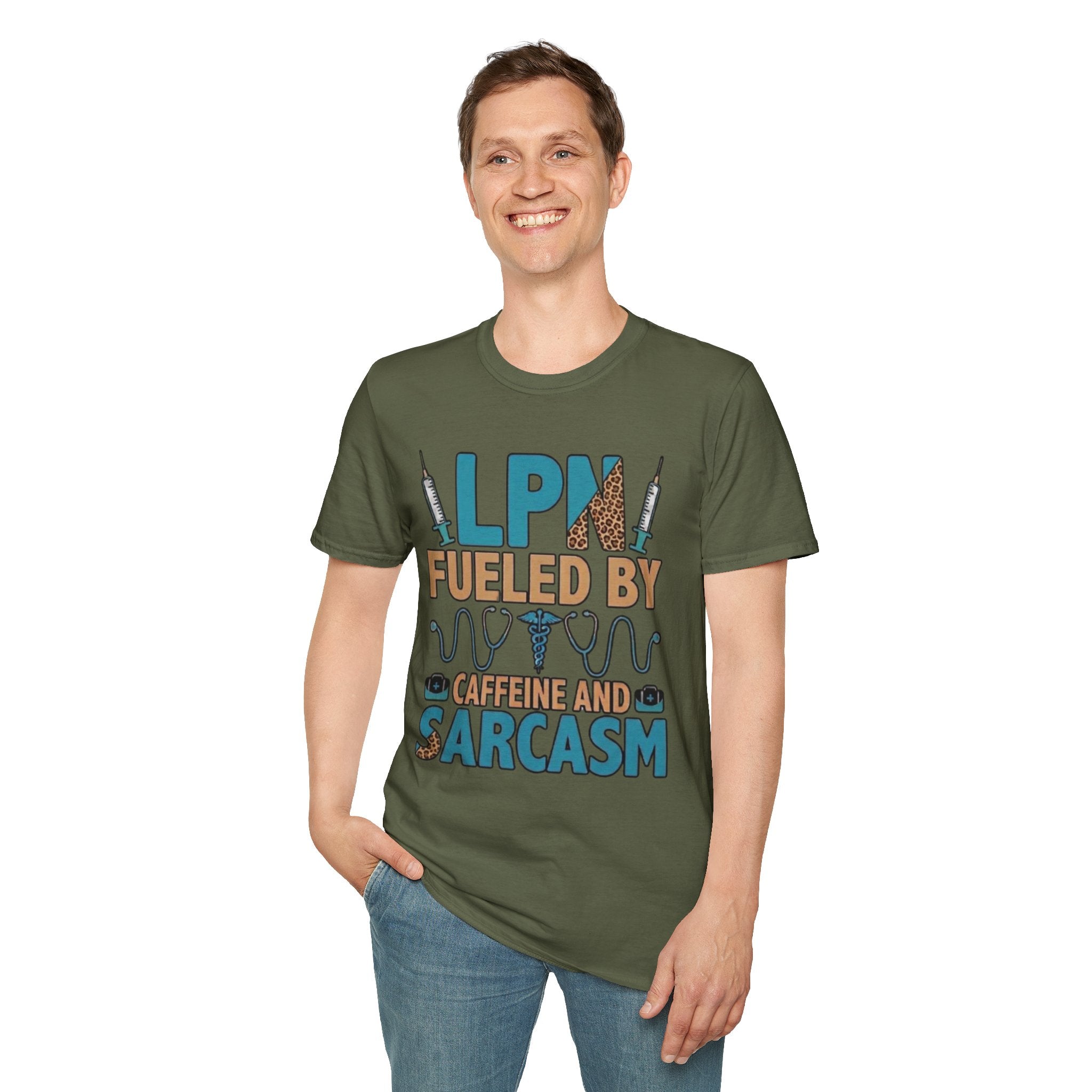 LPN Fueled By Caffeine & Sarcasm T‑Shirt