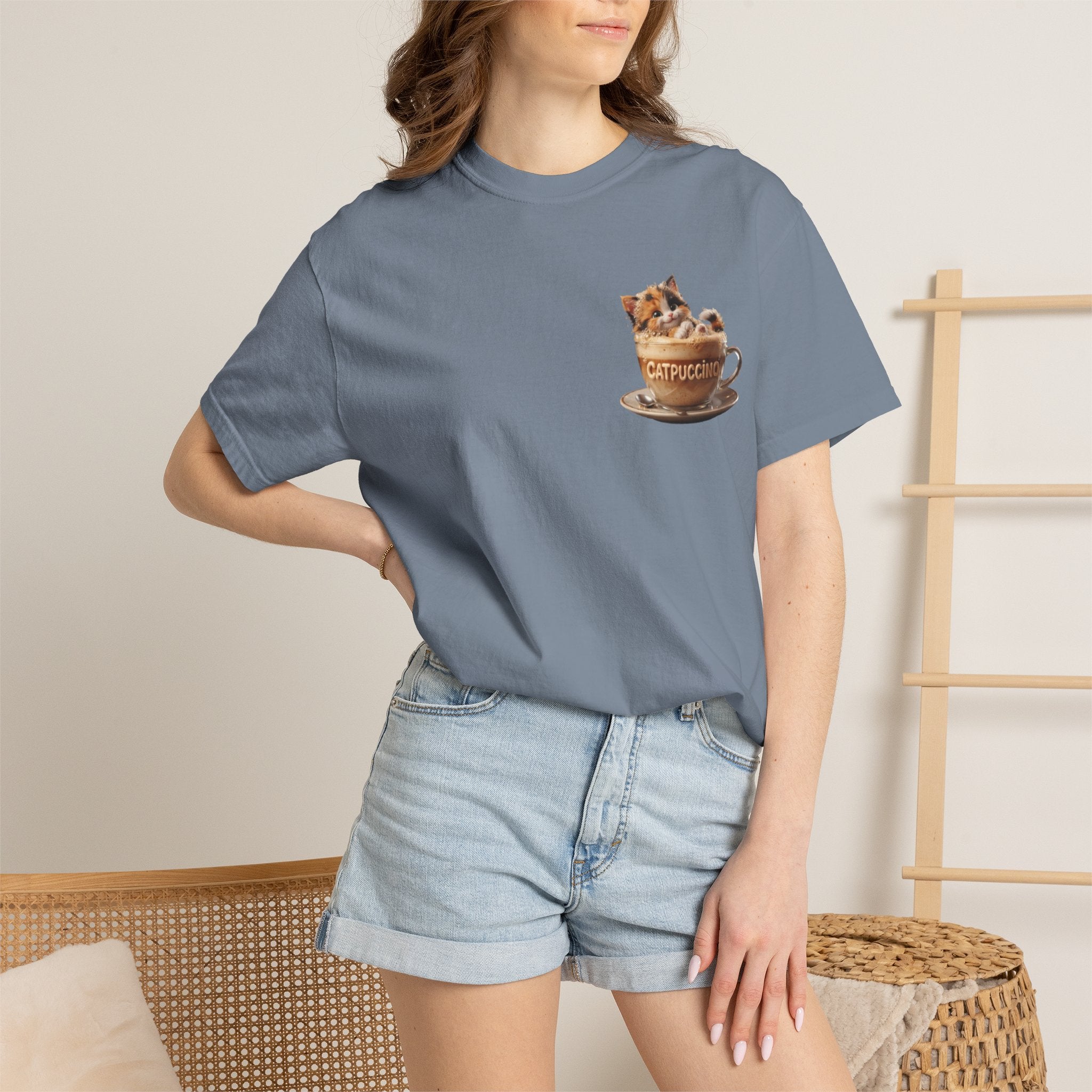 Cat in Cappuccino Cup T Shirt