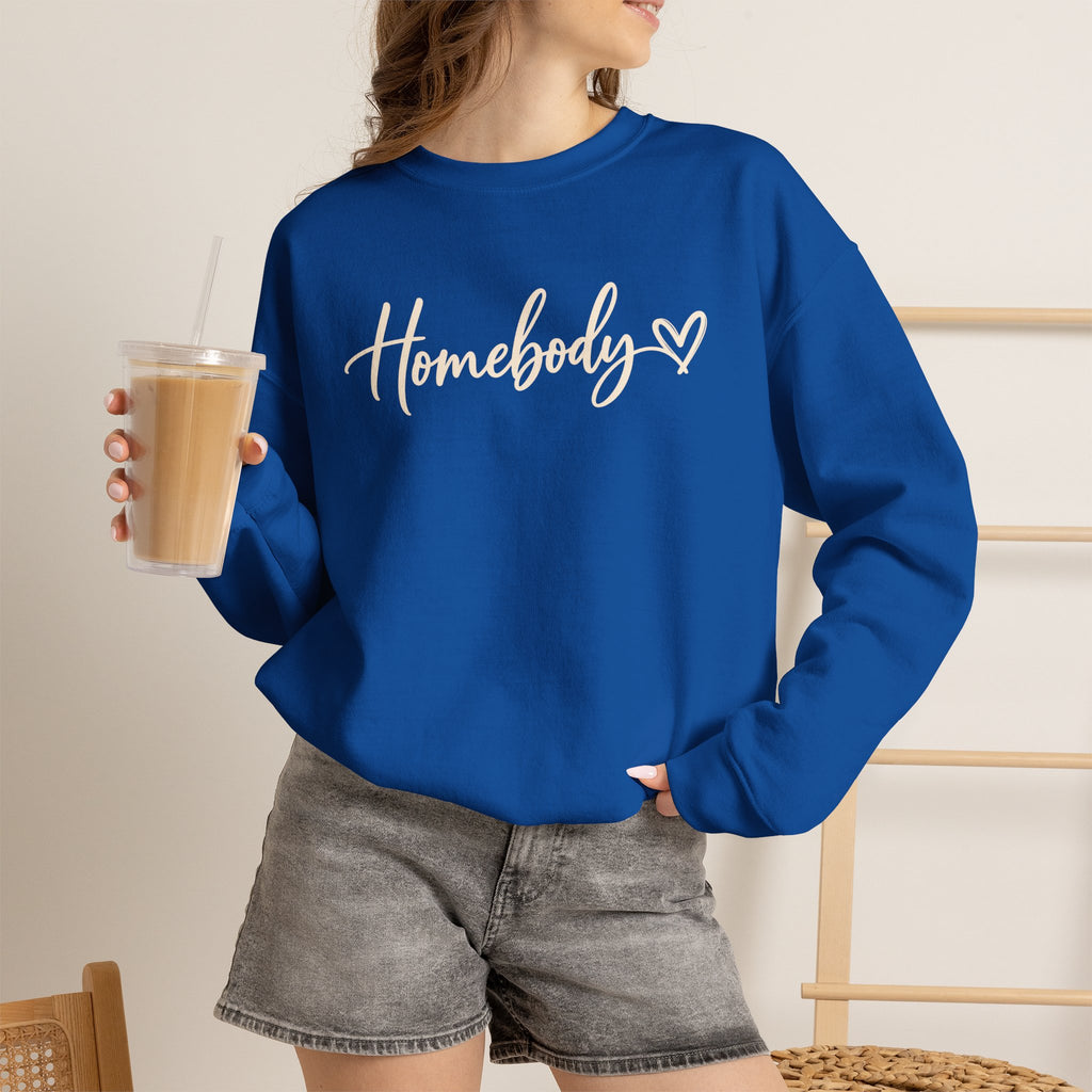 Homebody Crewneck Sweatshirt Cozy Homebody Pullover with Heart