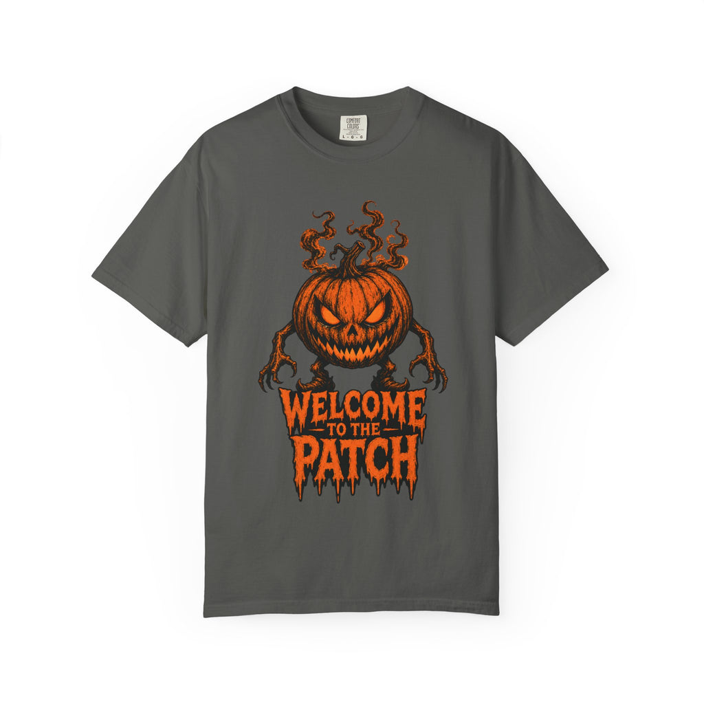 Welcome to the Patch Pumpkin T Shirt Halloween Horror Tee
