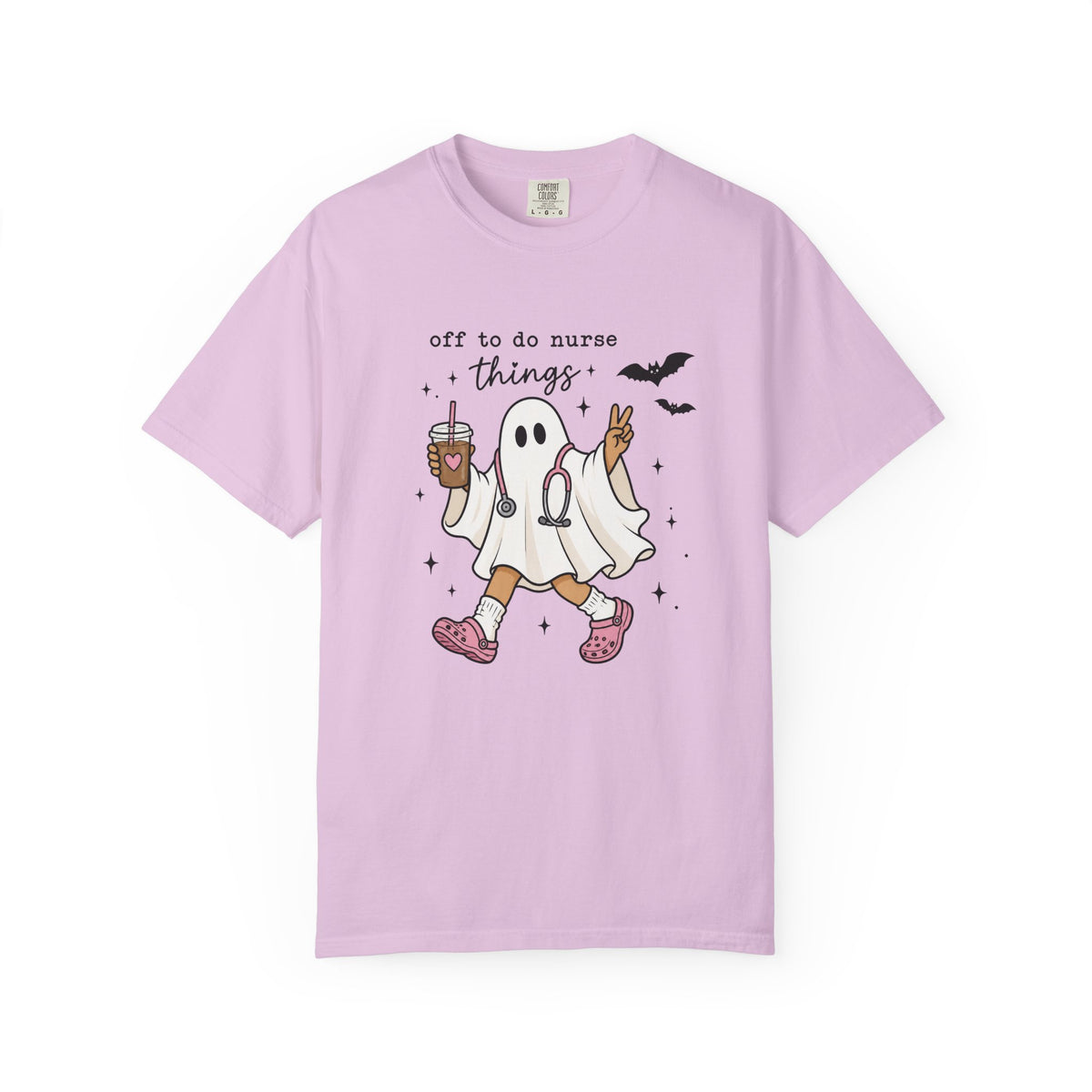 Nurse Ghost Halloween T Shirt Off to Do Nurse Things Cute Medical Costume Tee