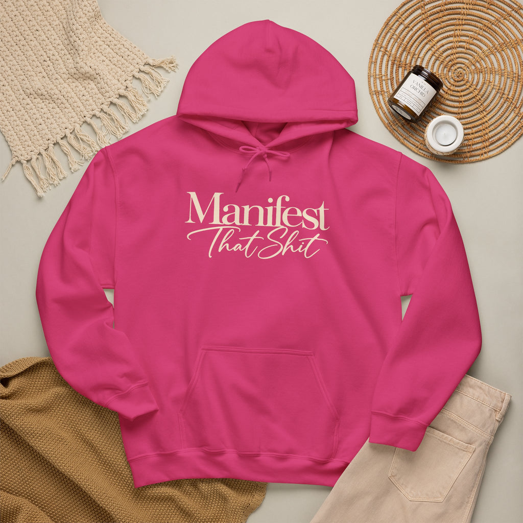 Hoodie Manifest That Shit Minimal Script Pullover