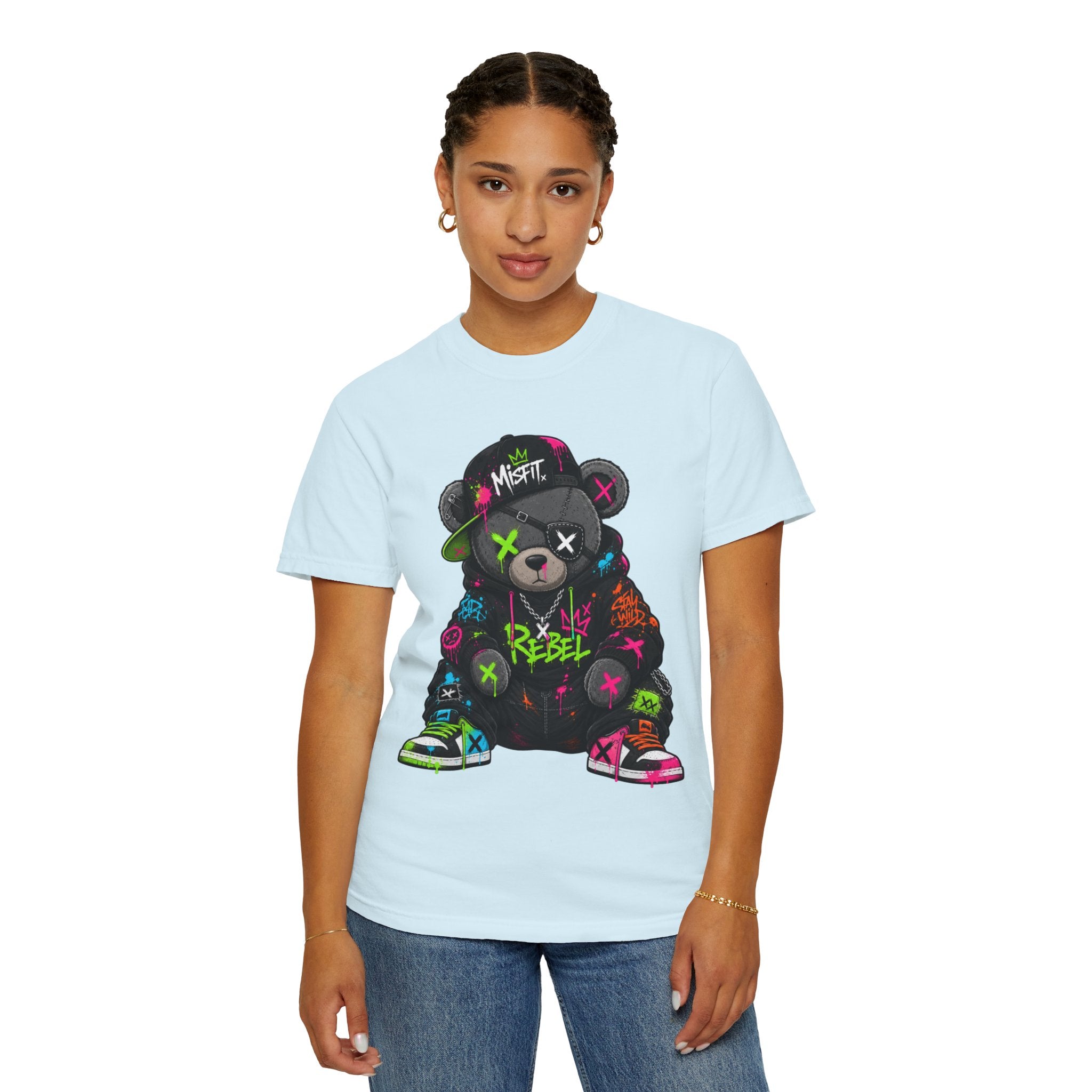 Rebel Graffiti Bear T Shirt