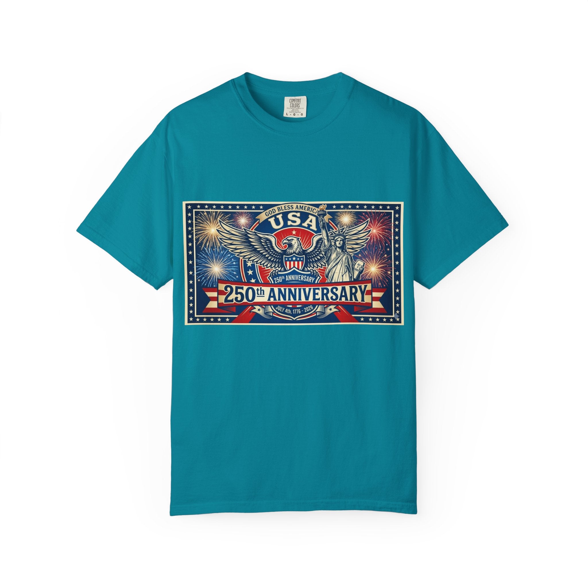 USA Eagle 250th Anniversary T-Shirt | Patriotic Independence Day Design