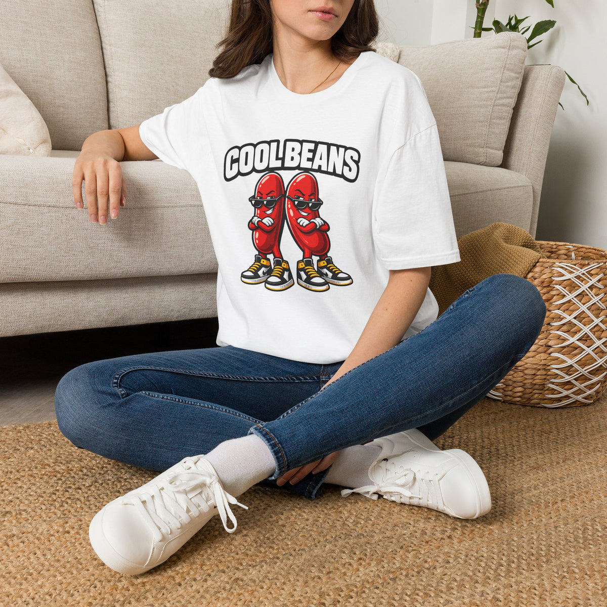 Cool Beans T‑Shirt — Retro Cartoon Funny Graphic Tee