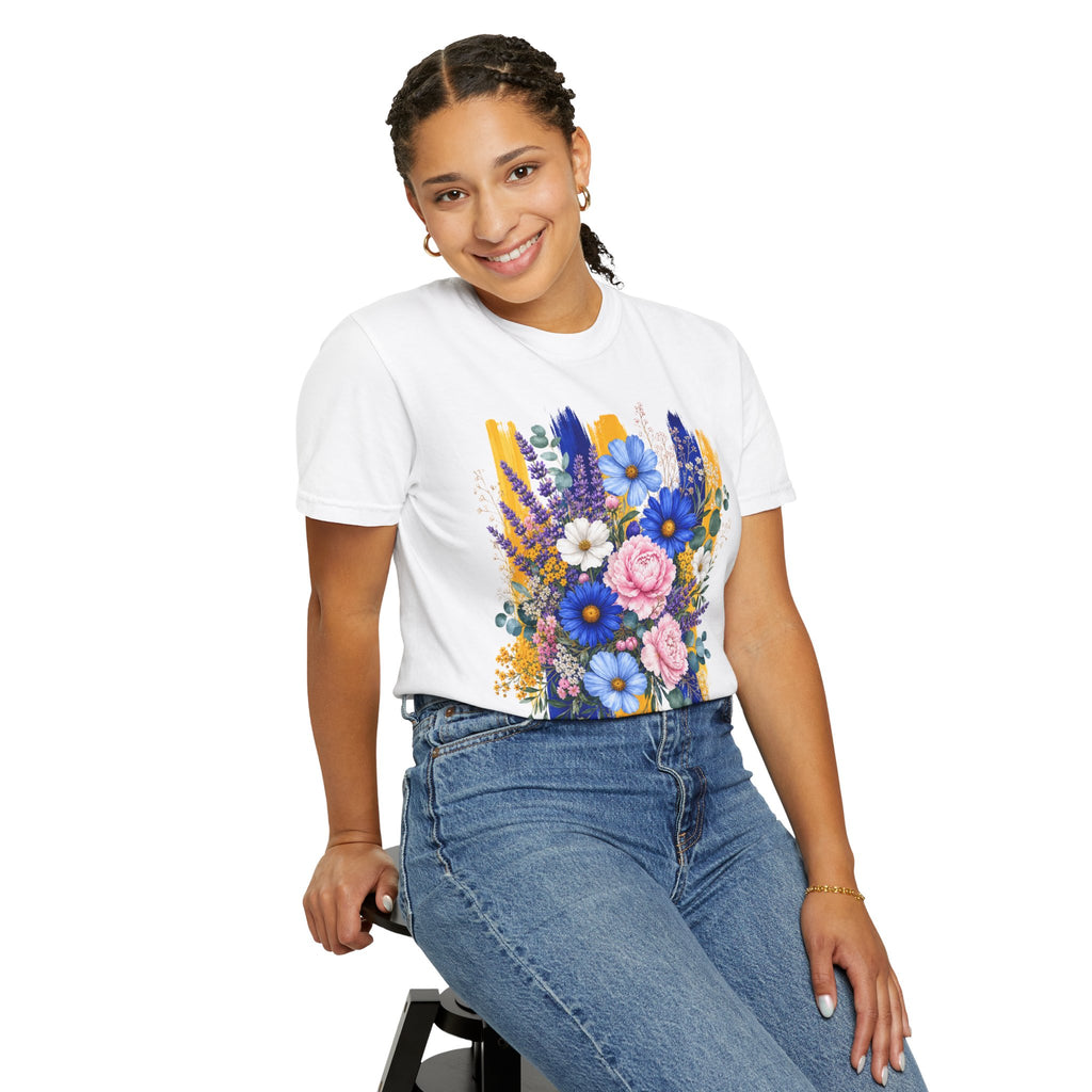 Floral Brushstroke Bouquet T Shirt