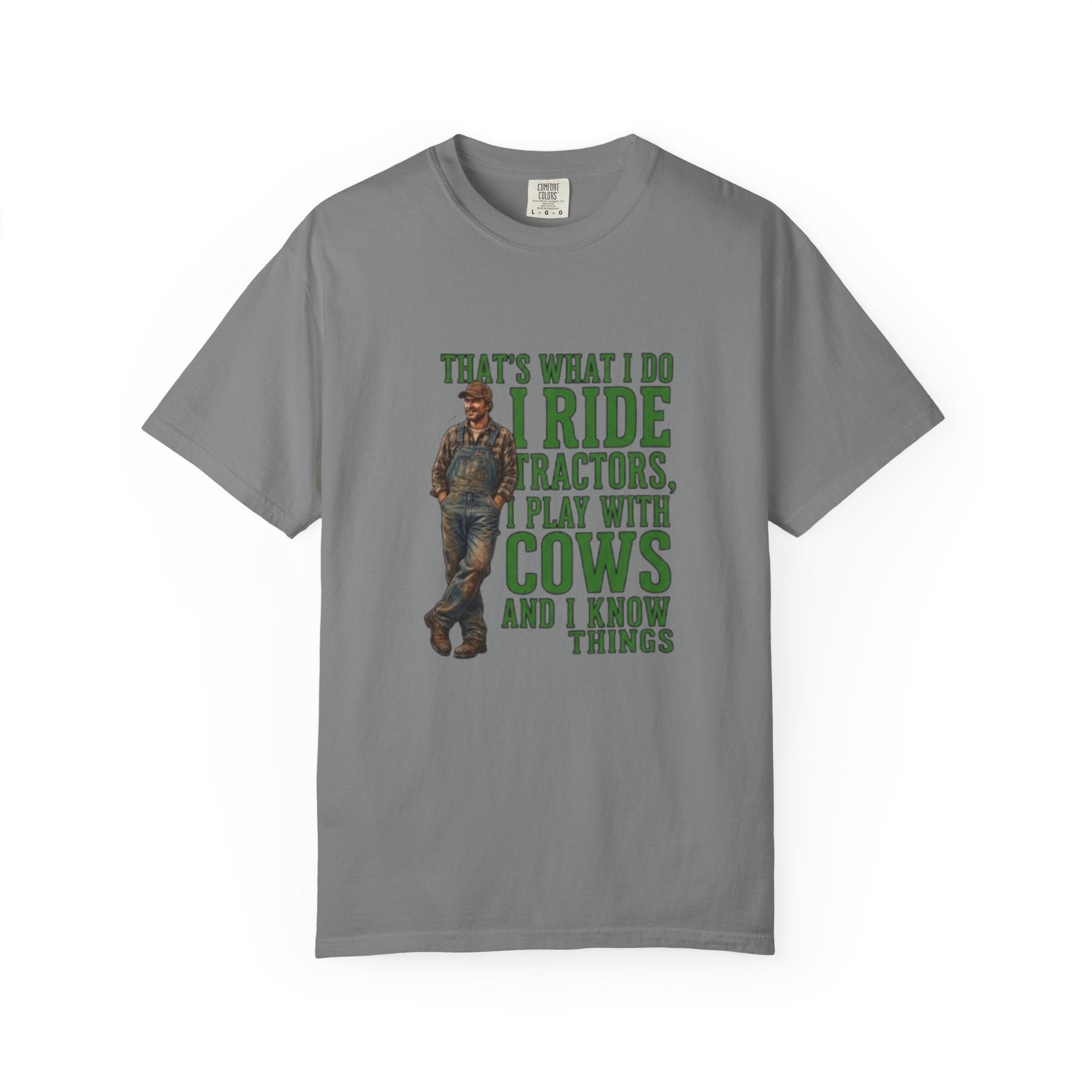 Farm Life Tee Shirt Thats What I Do I Ride Tractors Play With Cows And I Know Things