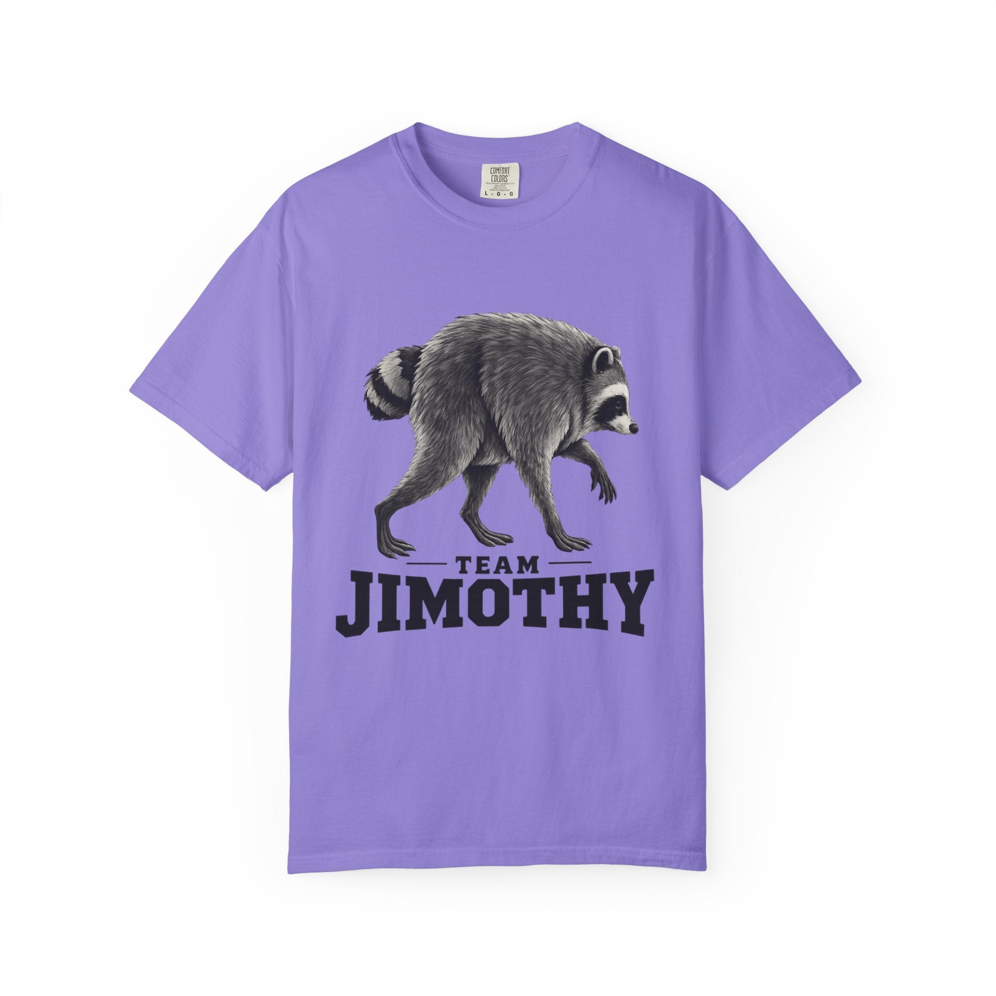 Team Jimothy Raccoon Garment Dyed Tee Shirt Vintage Wildlife Graphic Tee