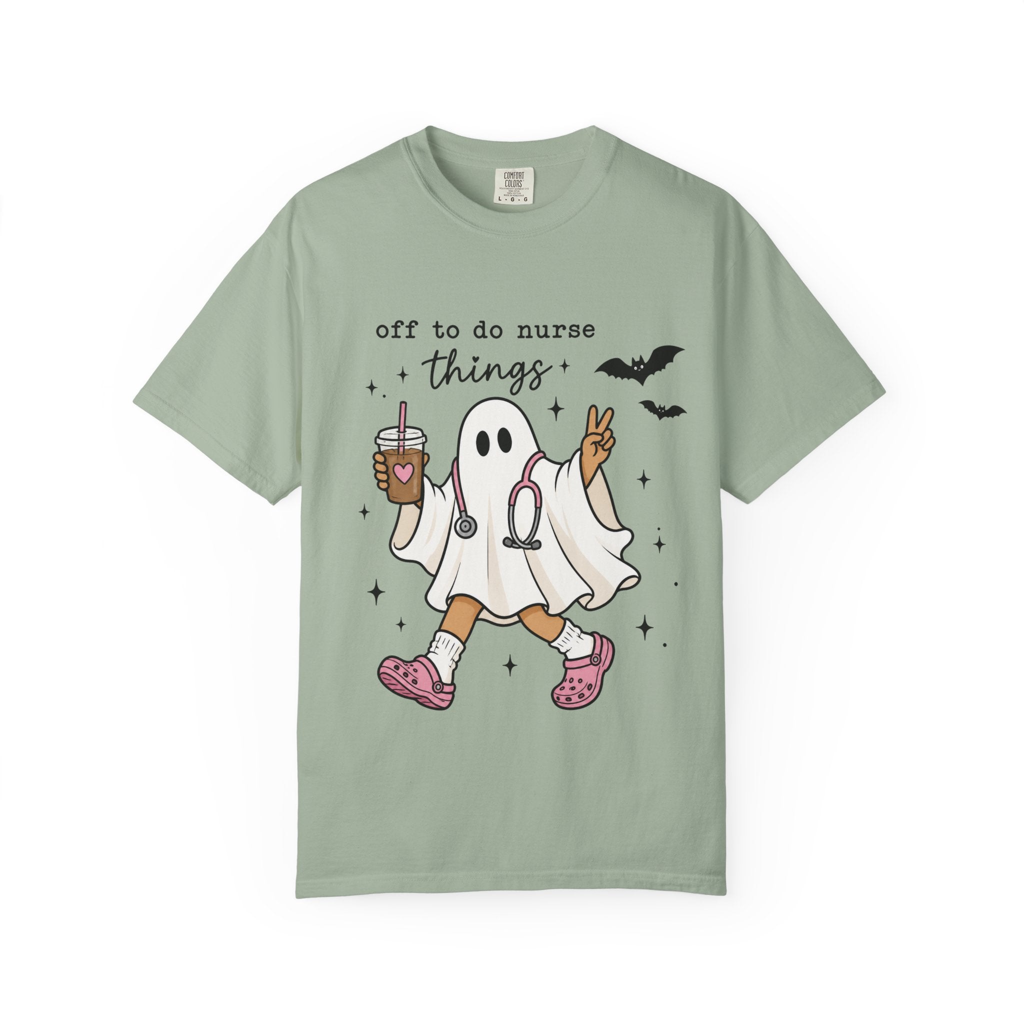 Nurse Ghost Halloween T Shirt Off to Do Nurse Things Cute Medical Costume Tee