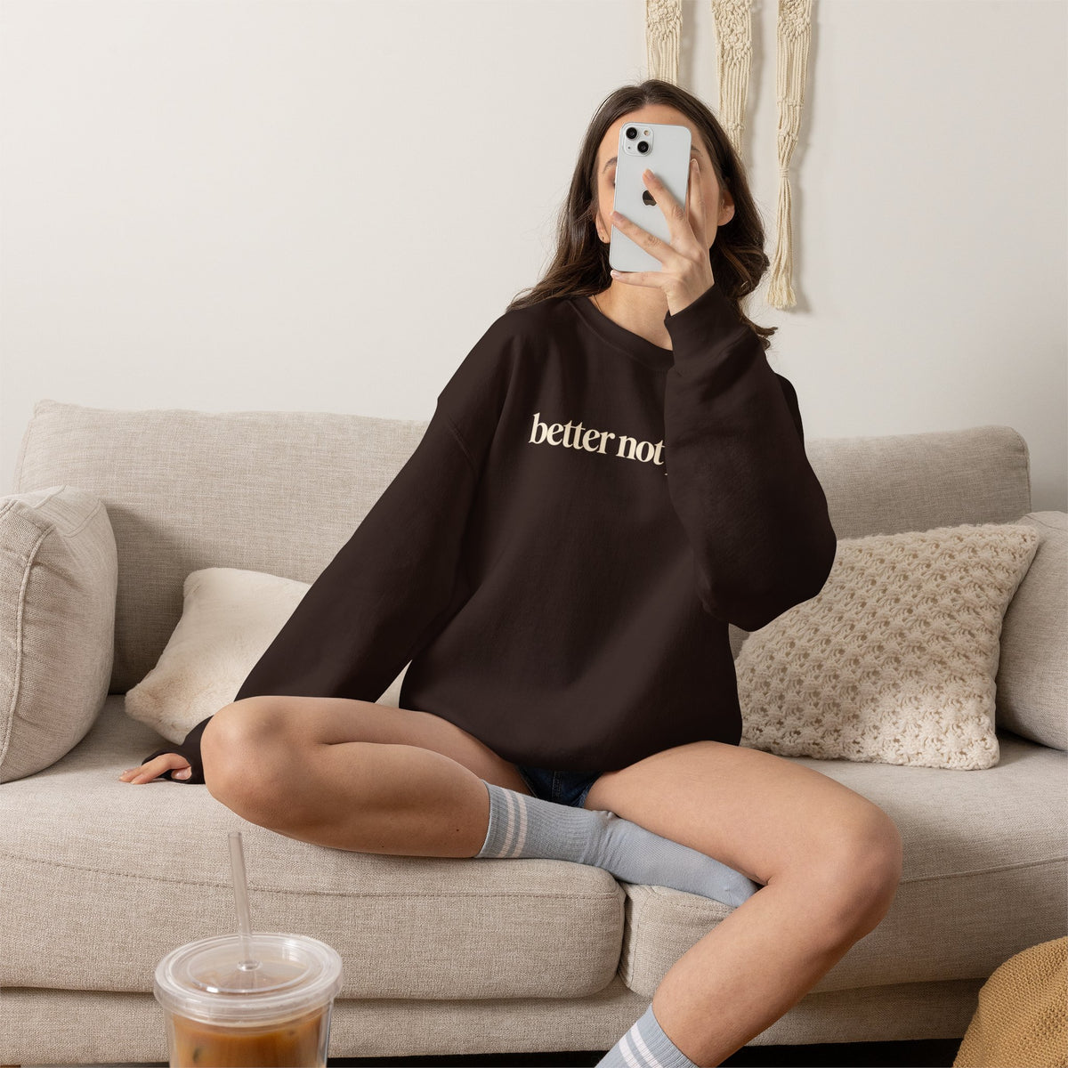Better Not Pout Christmas Sweatshirt, Minimalist Holiday Crewneck, Funny Christmas Sweater, Sarcastic Xmas Shirt, Trendy Christmas Gift