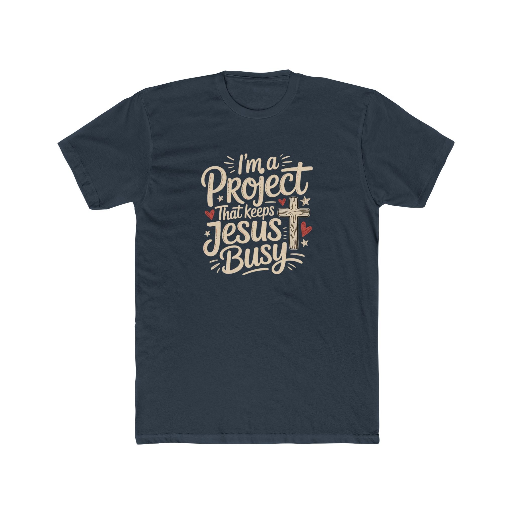Im a Project That Keeps Jesus Busy Christian Tee