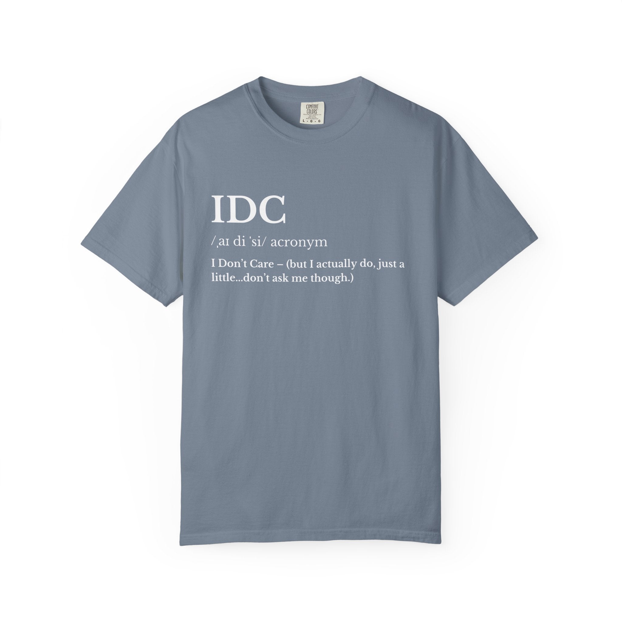 Classic White Garment Dyed T Shirt IDC