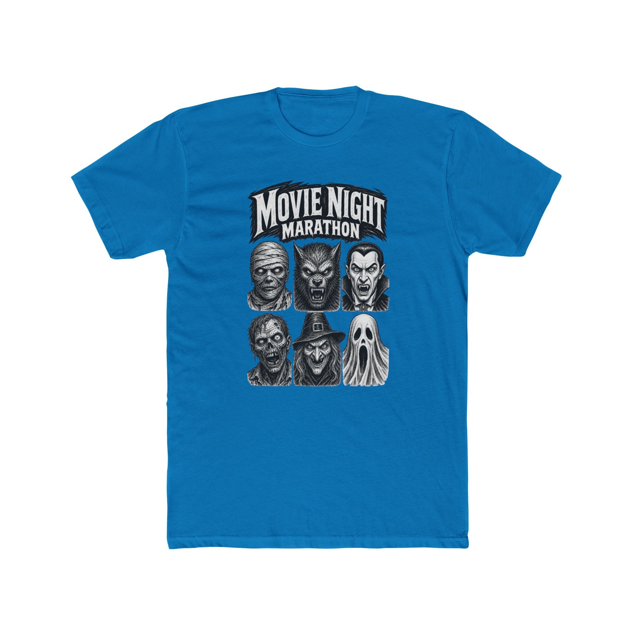 Movie Night Marathon Horror Icons Tee