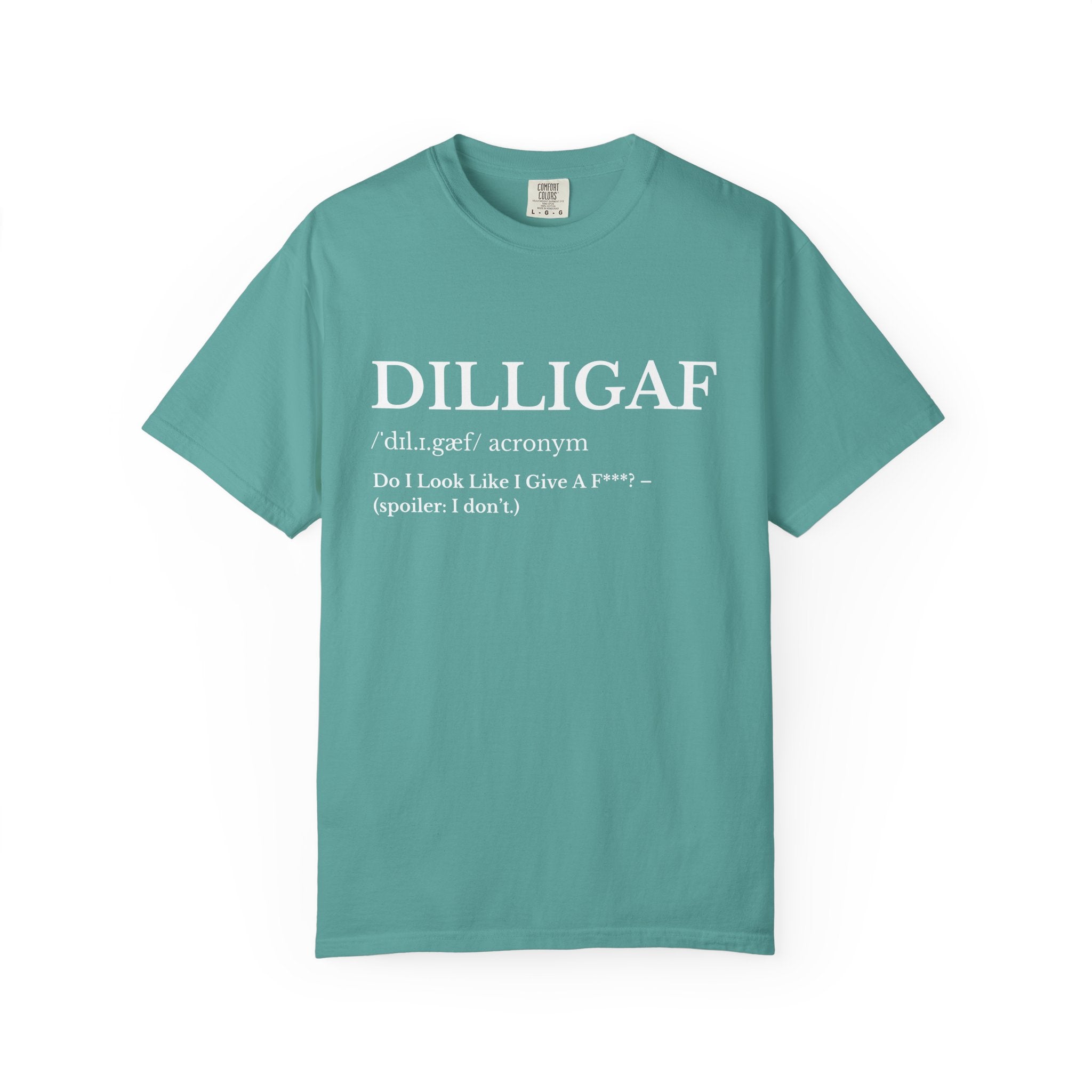DILLIGAF Definition T Shirt Funny Sarcastic Graphic Tee