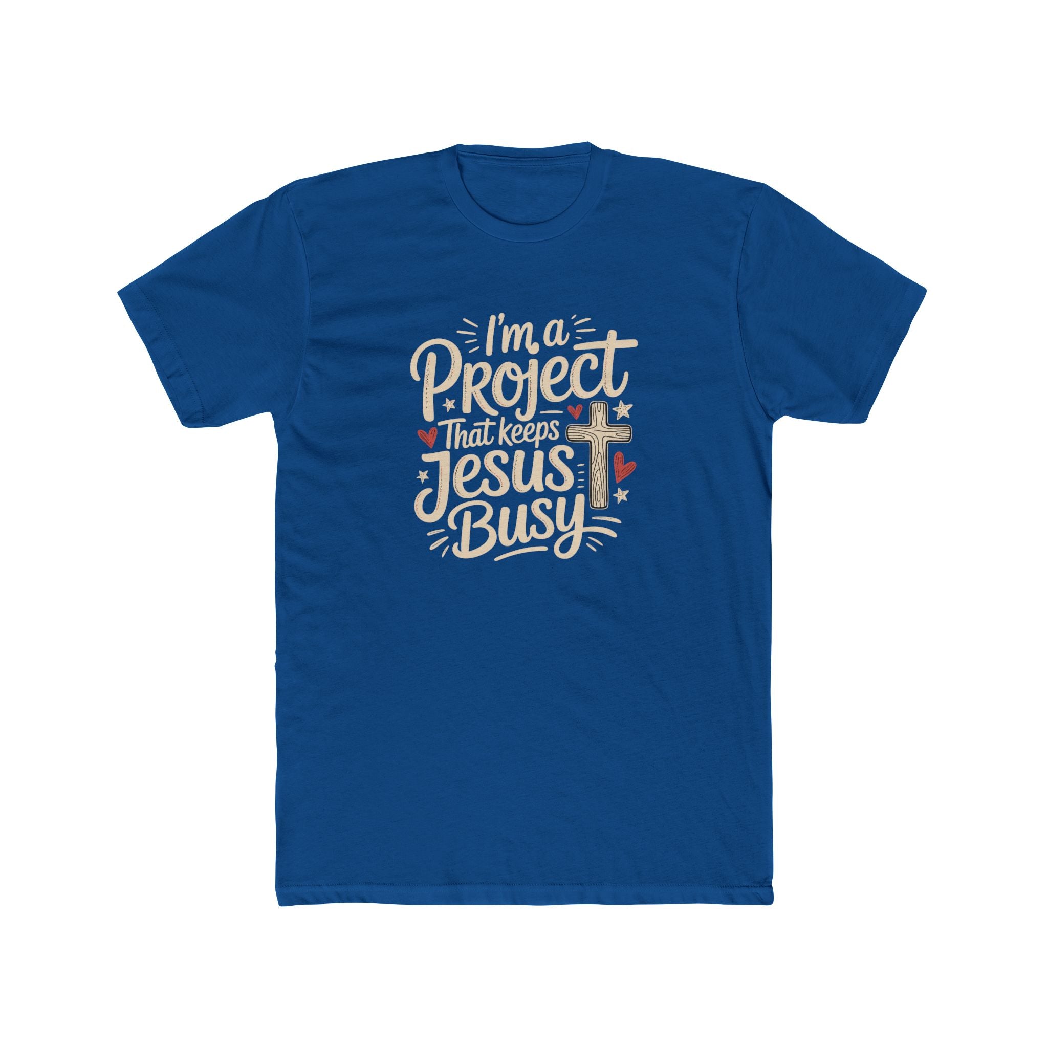 Im a Project That Keeps Jesus Busy Christian Tee