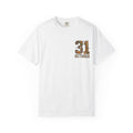 Halloween Ghost Treehouse T Shirt Front and Back 31 October Camo Pumpkin Tee