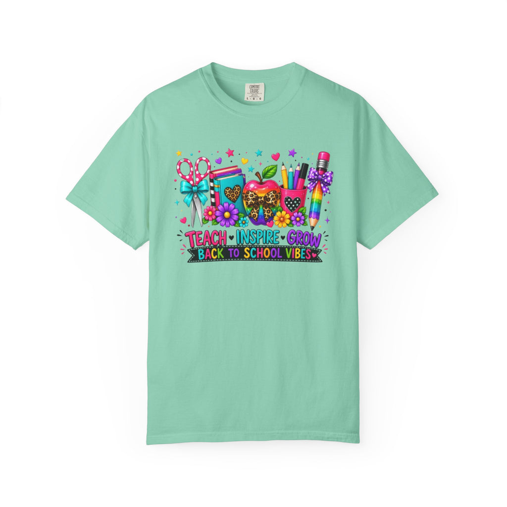 Back to School Classroom Supplies T Shirt | Teach Inspire Grow