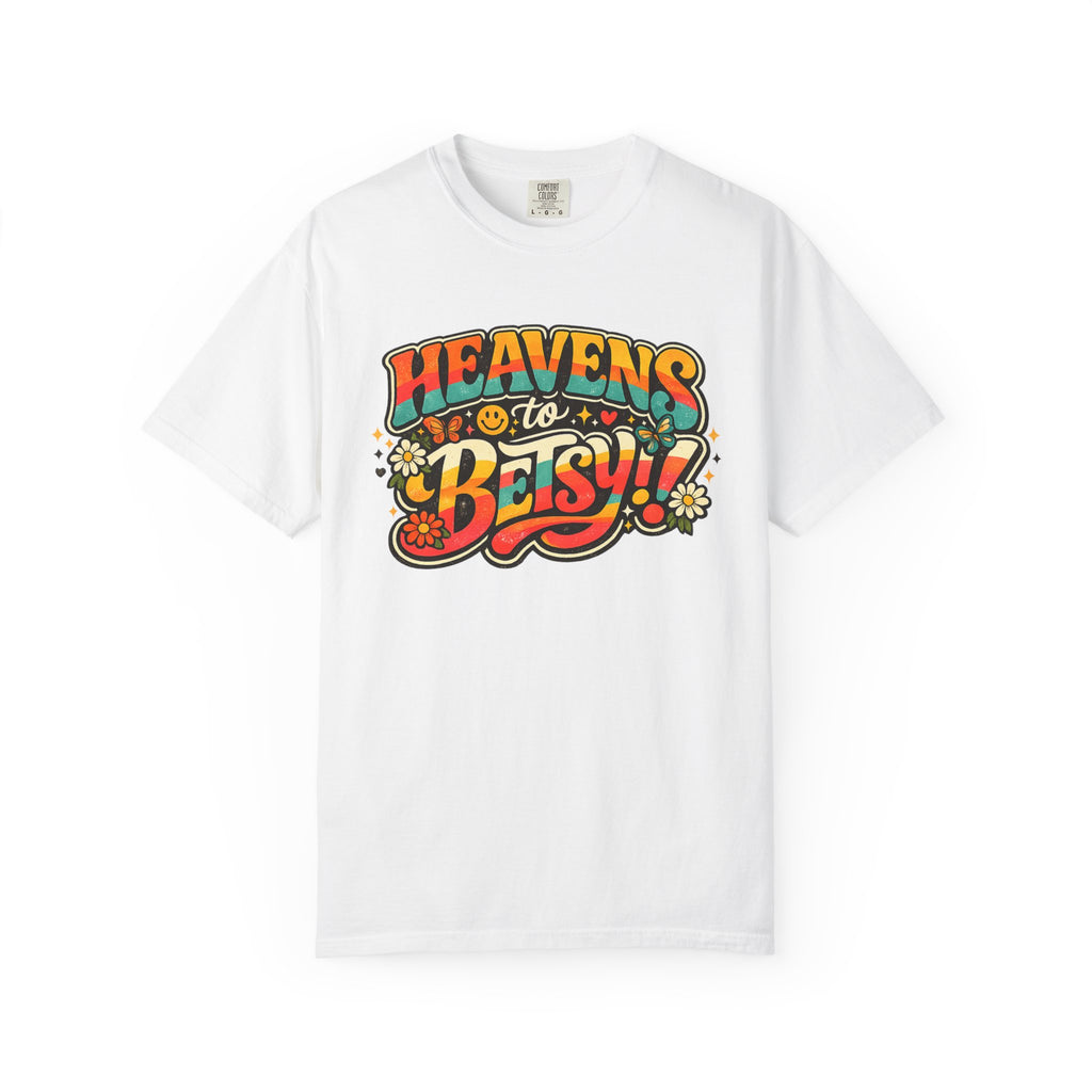Heavens to Betsy Retro Floral Graphic T Shirt