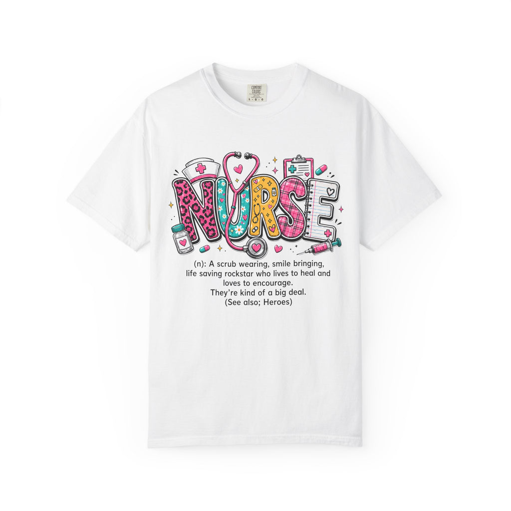 Nurse Definition T Shirt Colorful Medical Humor Tee for Nurses