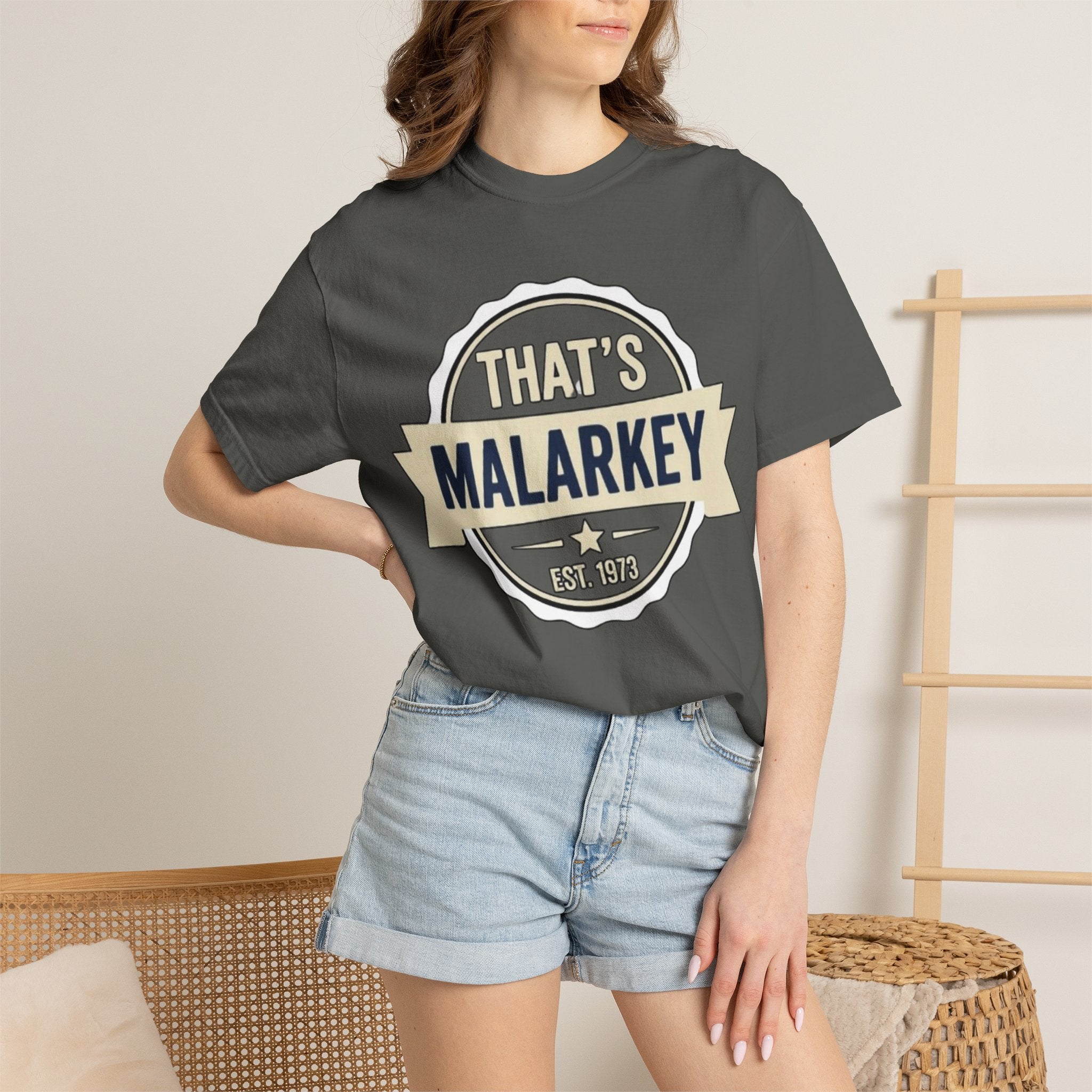 That’s Malarkey T-Shirt Vintage Badge Graphic Tee