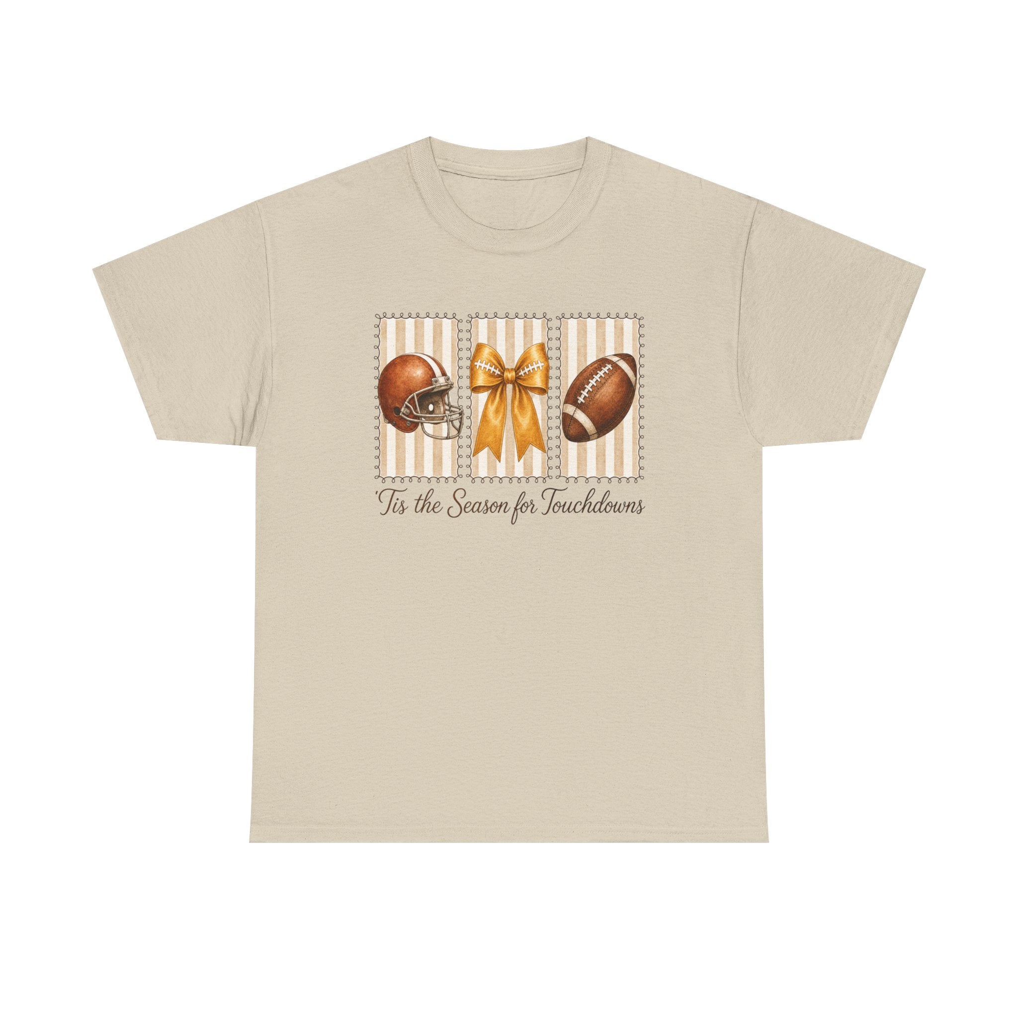 Football Holiday Tee Tis the Season for Touchdowns