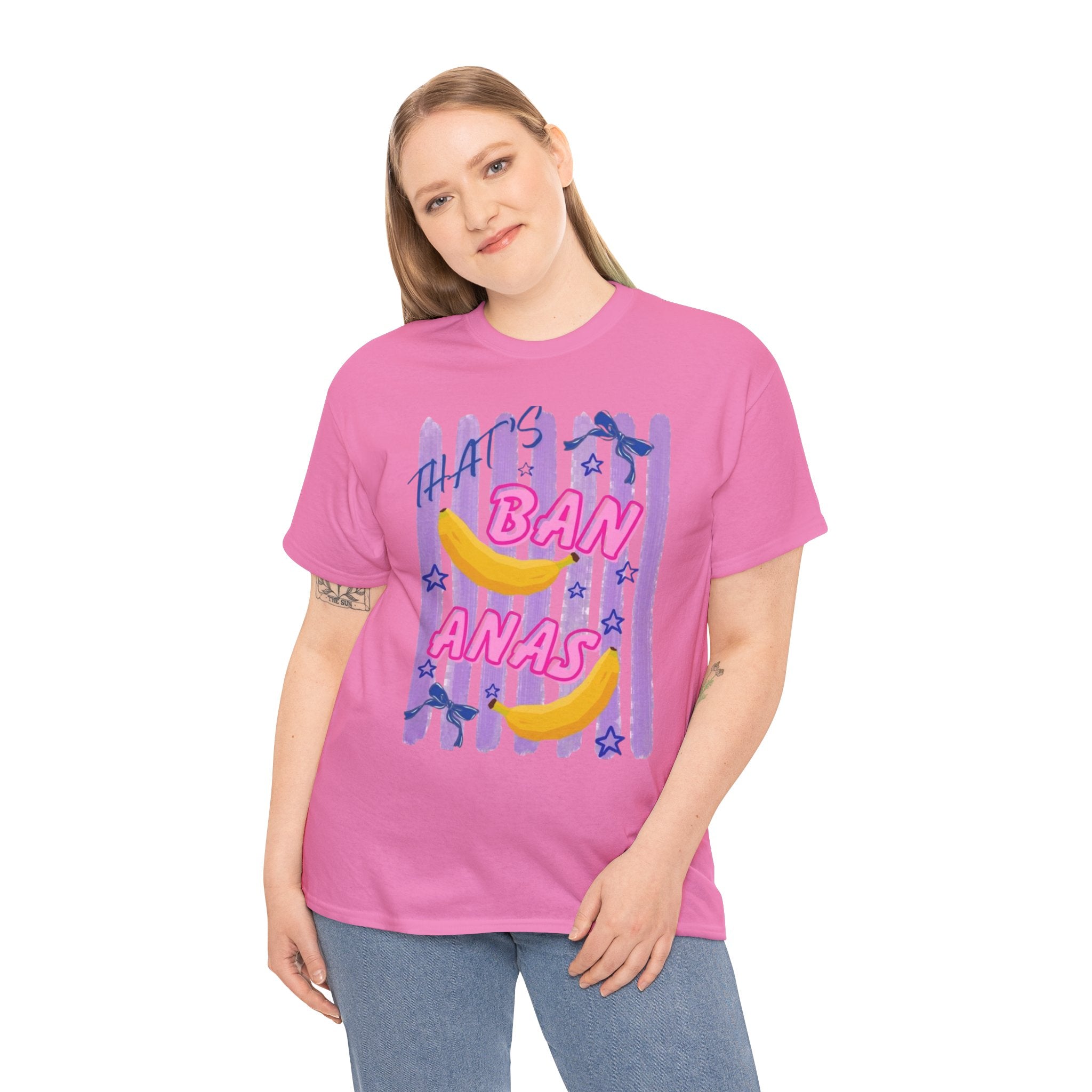 Bananas Graphic Tee — Playful Retro Banana Design with 'Ban Anas' Text