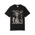 Skeleton Laugh T Shirt I Asked Myself If Im Okay and We Both Started Laughing Graphic Tee