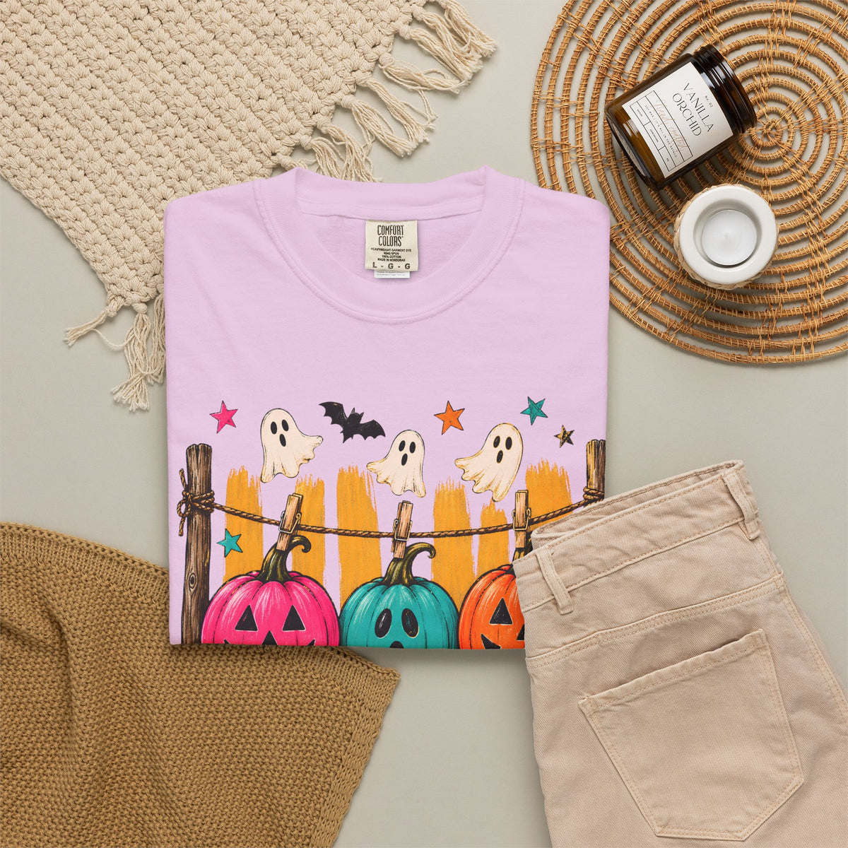 Halloween Pumpkins and Ghosts T Shirt Cute Jack O Lantern Halloween Tee