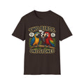 Parrot Graphic Tee Two Birds. One Stoned. Vintage Cannabis Humor T-Shirt