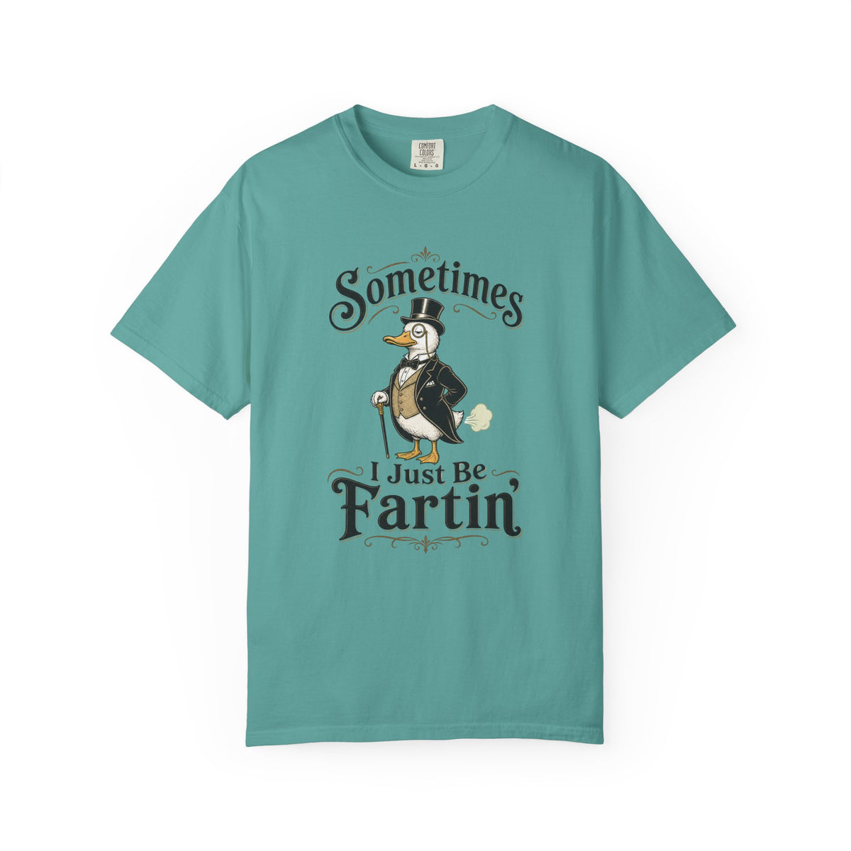 Sometimes I Just Be Fartin Tee Shirt Humorous Vintage Duck Graphic Tee