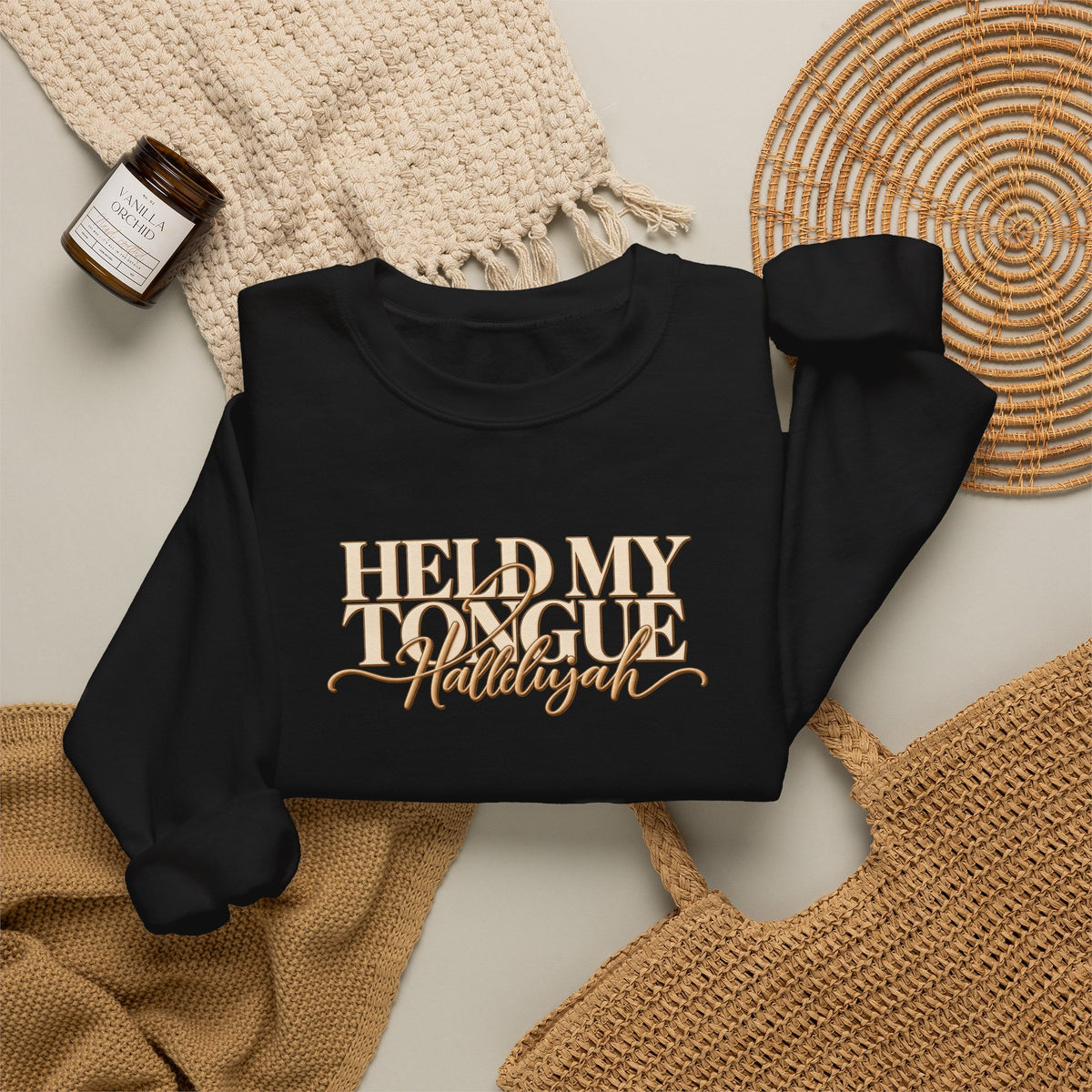 Held My Tongue Hallelujah Sweatshirt, Funny Christian Shirt, Faith Based Sweatshirt, Southern Humor Gift, Christian Women Gift