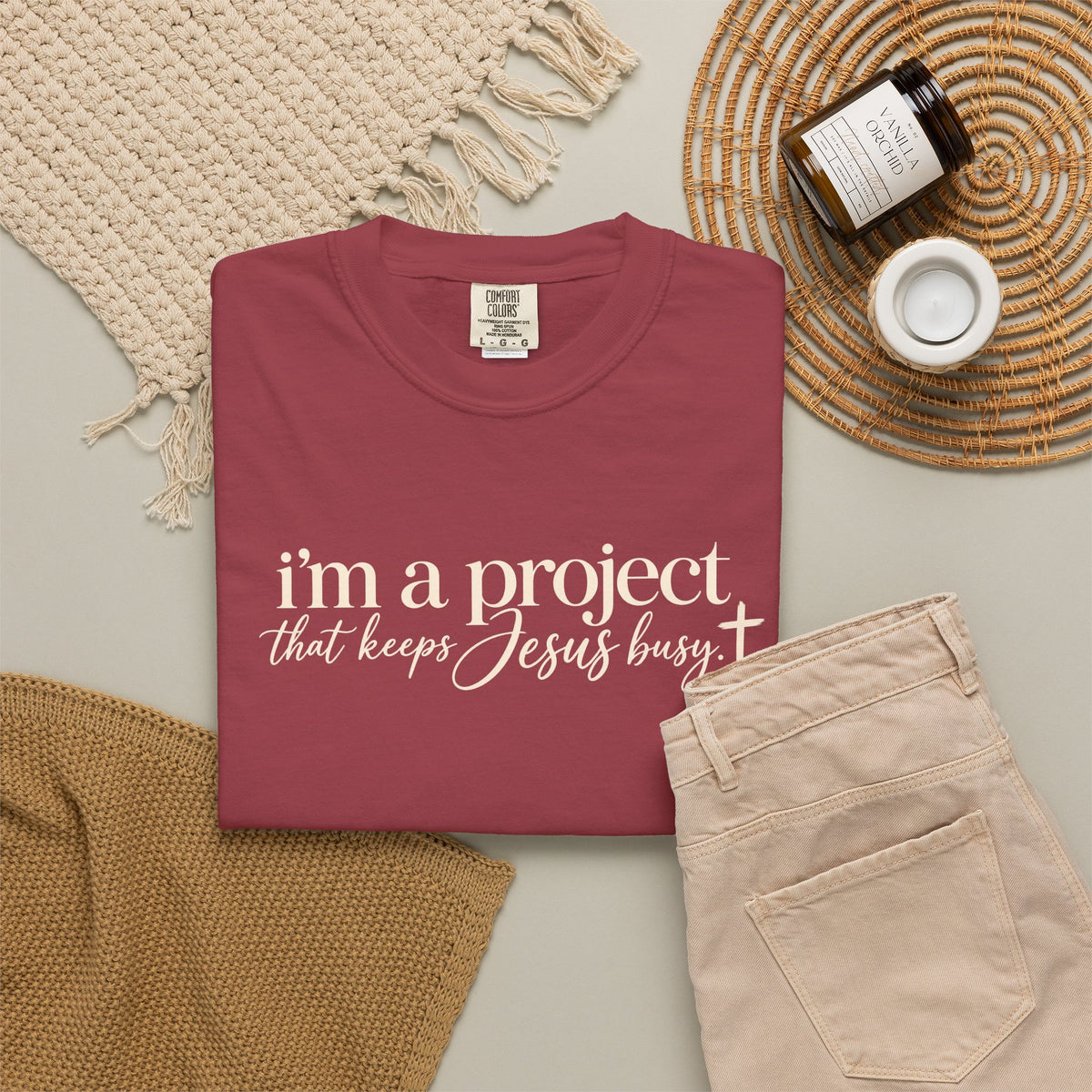 Im a Project That Keeps Jesus Busy Tee Shirt