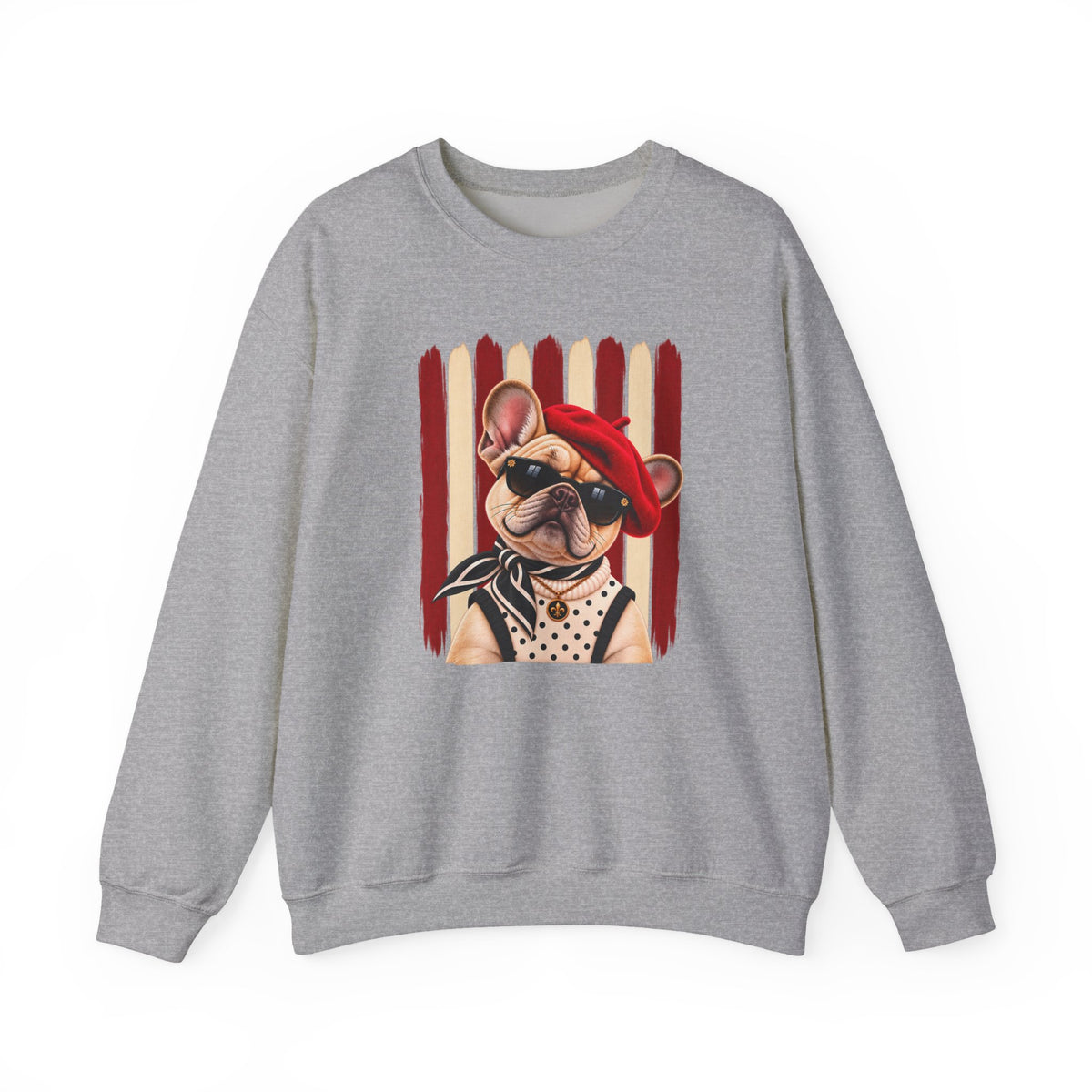 French Bulldog Sweatshirt, Unique Frenchie Gift, Artsy Dog Lover Sweater, Boutique Pet Lover Apparel, Original French Bulldog Design