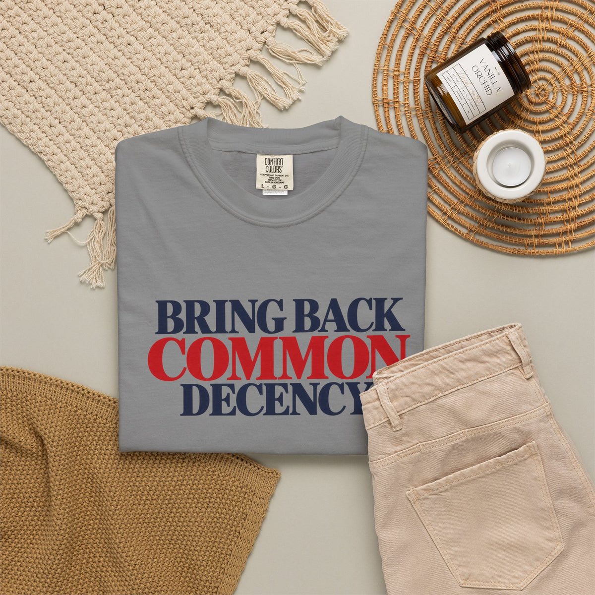Bring Back Common Decency Shirt, Kindness Matters T-Shirt, Comfort Colors Patriotic Tee, Unity Shirt, Positive Message Graphic Tee