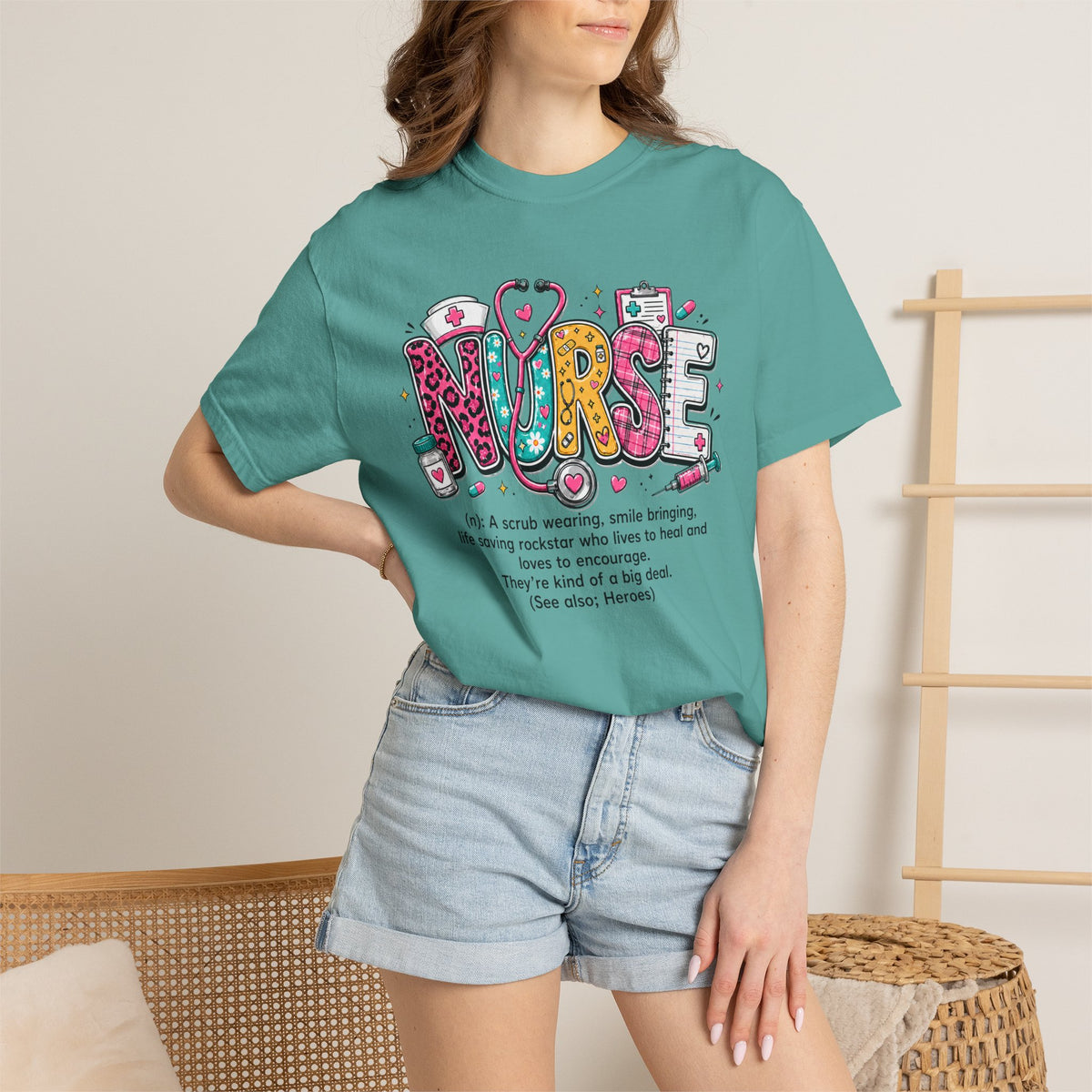 Nurse Shirt for Women, Cute Nurse T-Shirt, Registered Nurse Gift, Nursing Tee, Healthcare Worker Gift, Nurse Appreciation Shirt
