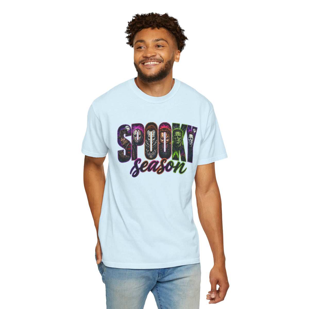 Spooky Season Tee Shirt Halloween Vintage Horror Graphic