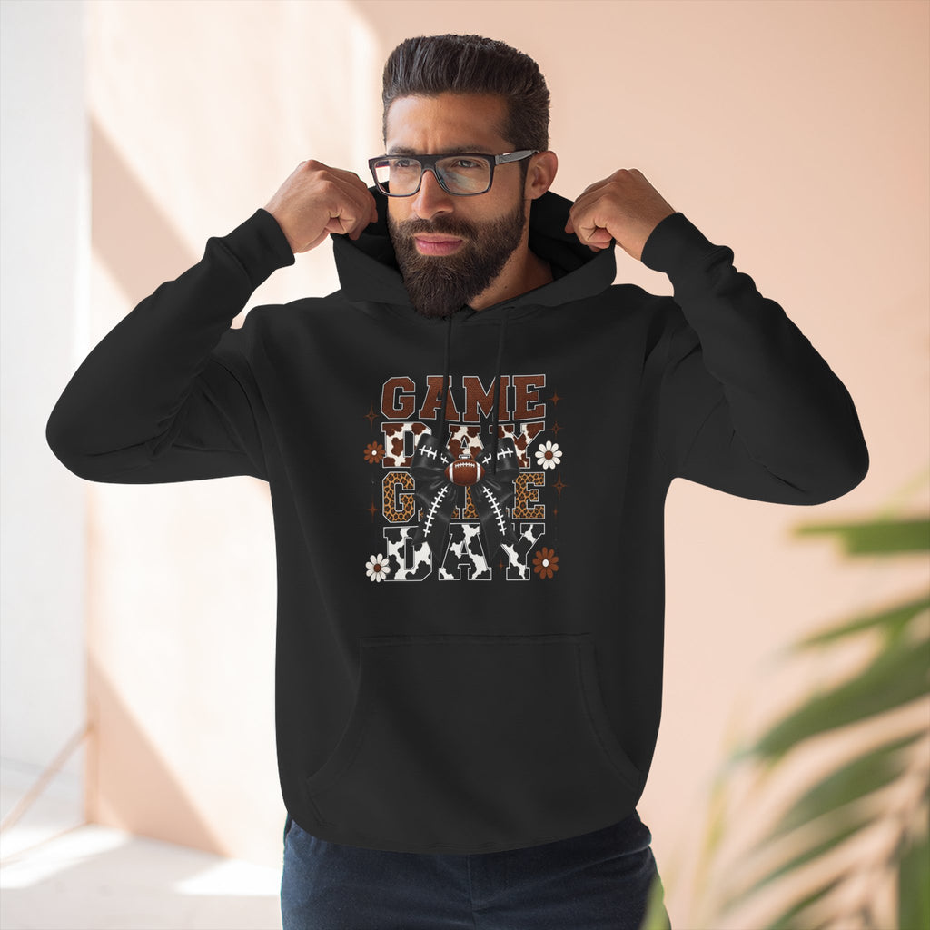 Game Day Football Hoodie Vintage Grunge Helmet Design