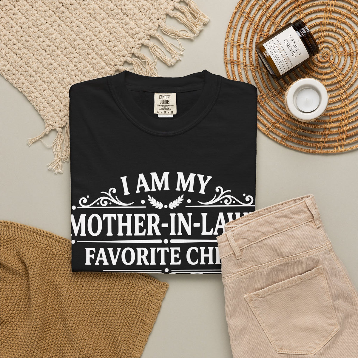 Mother in Laws Favorite Child T Shirt Funny Family Gift Tee